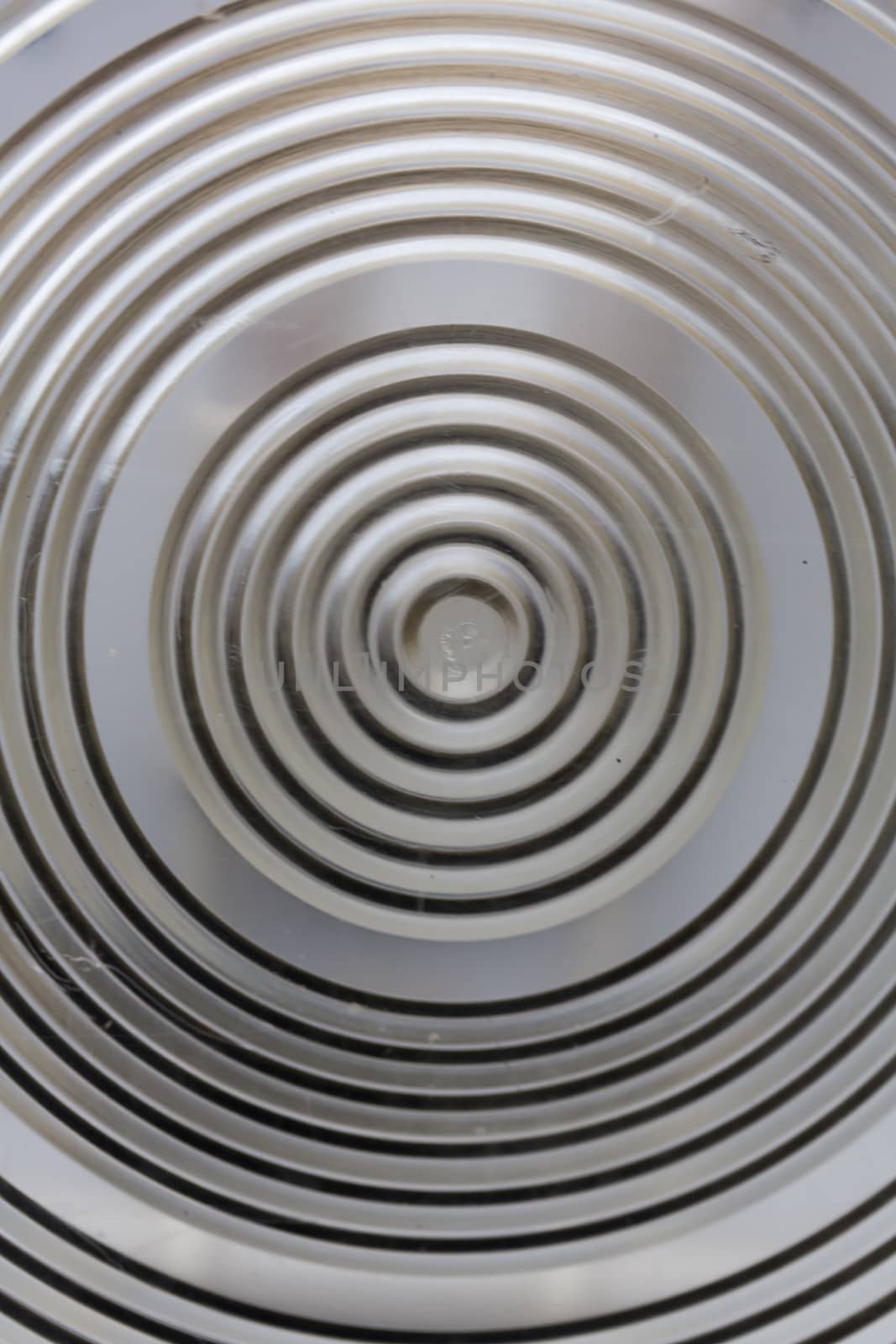 Thick circled aluminum surface. Creative design