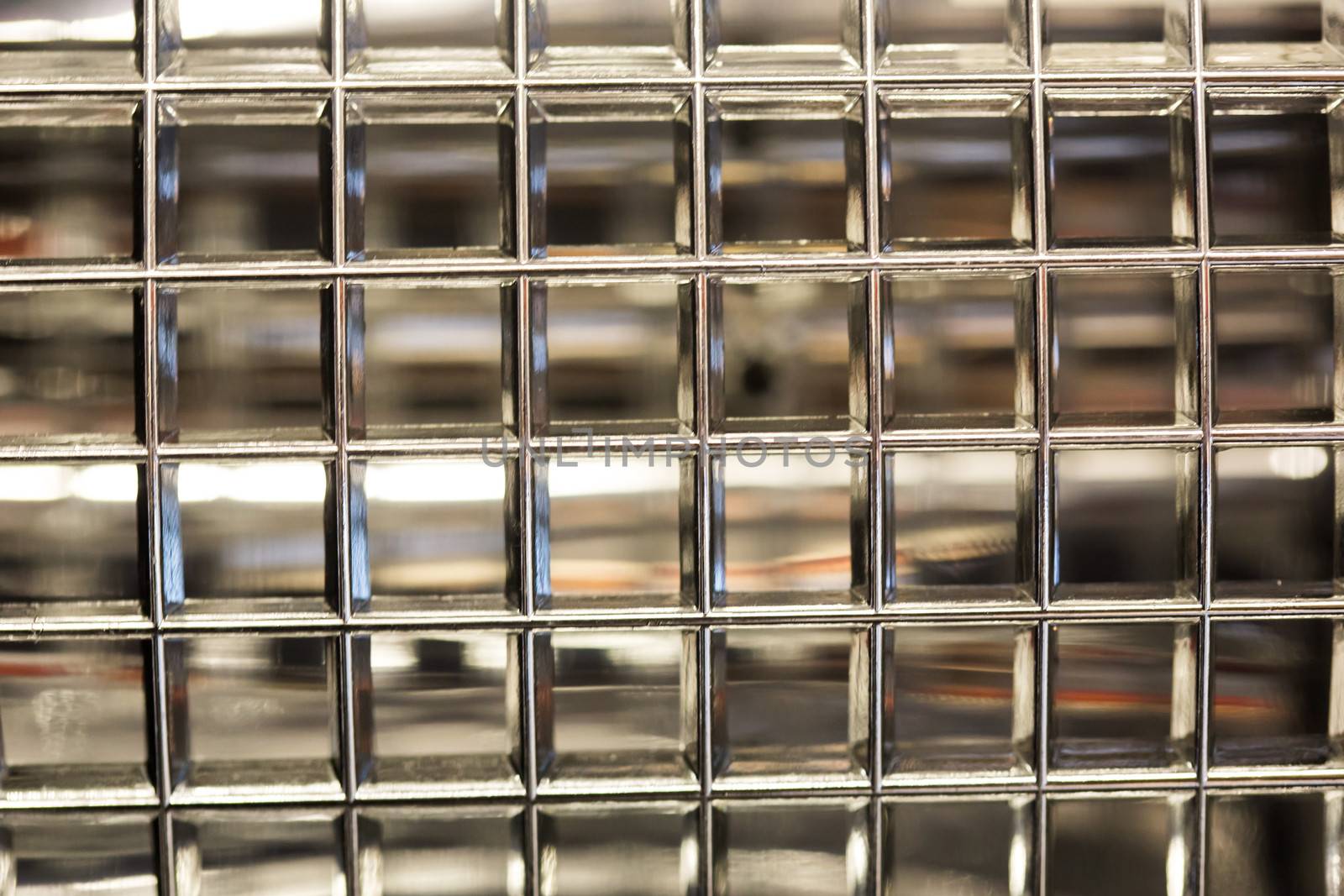 Pattern of seamless glass block wall