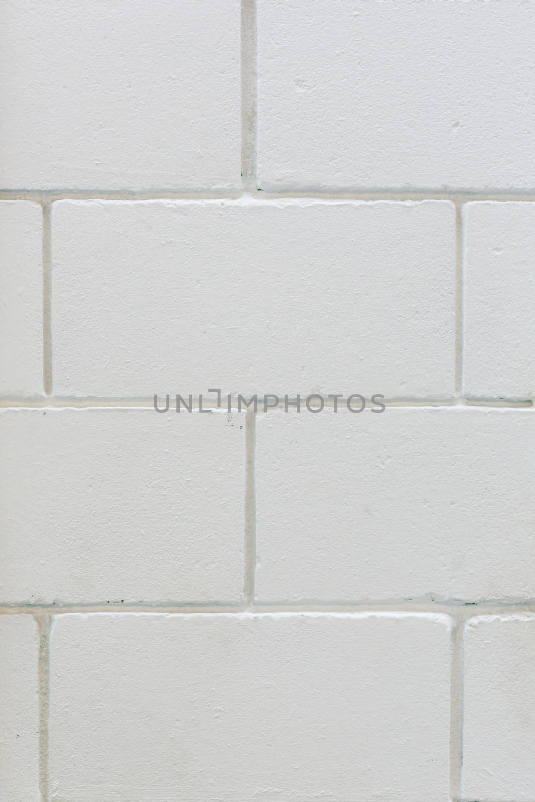 Square white brick wall background