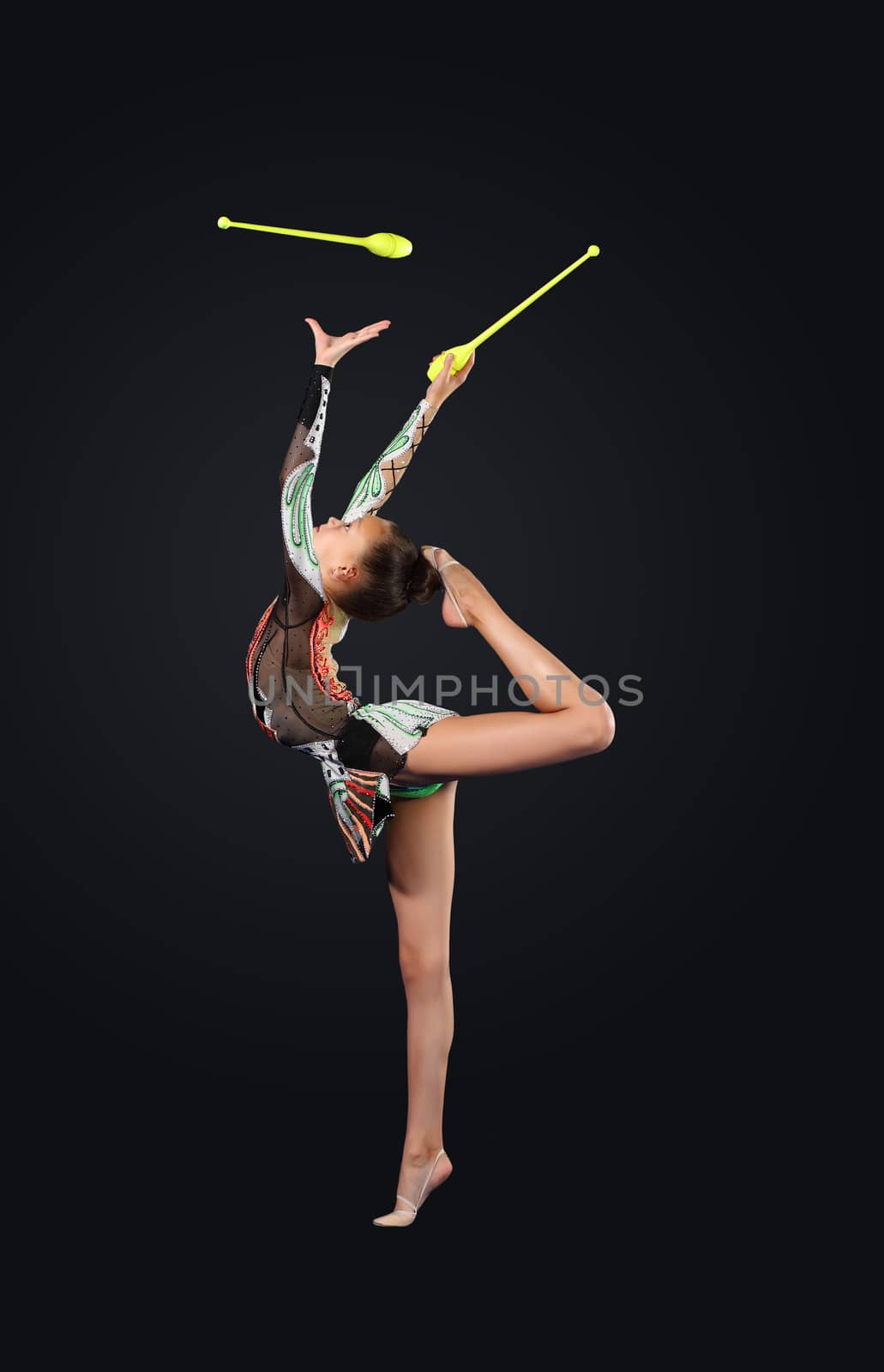 Young woman in gymnast suit posing by sergey_nivens