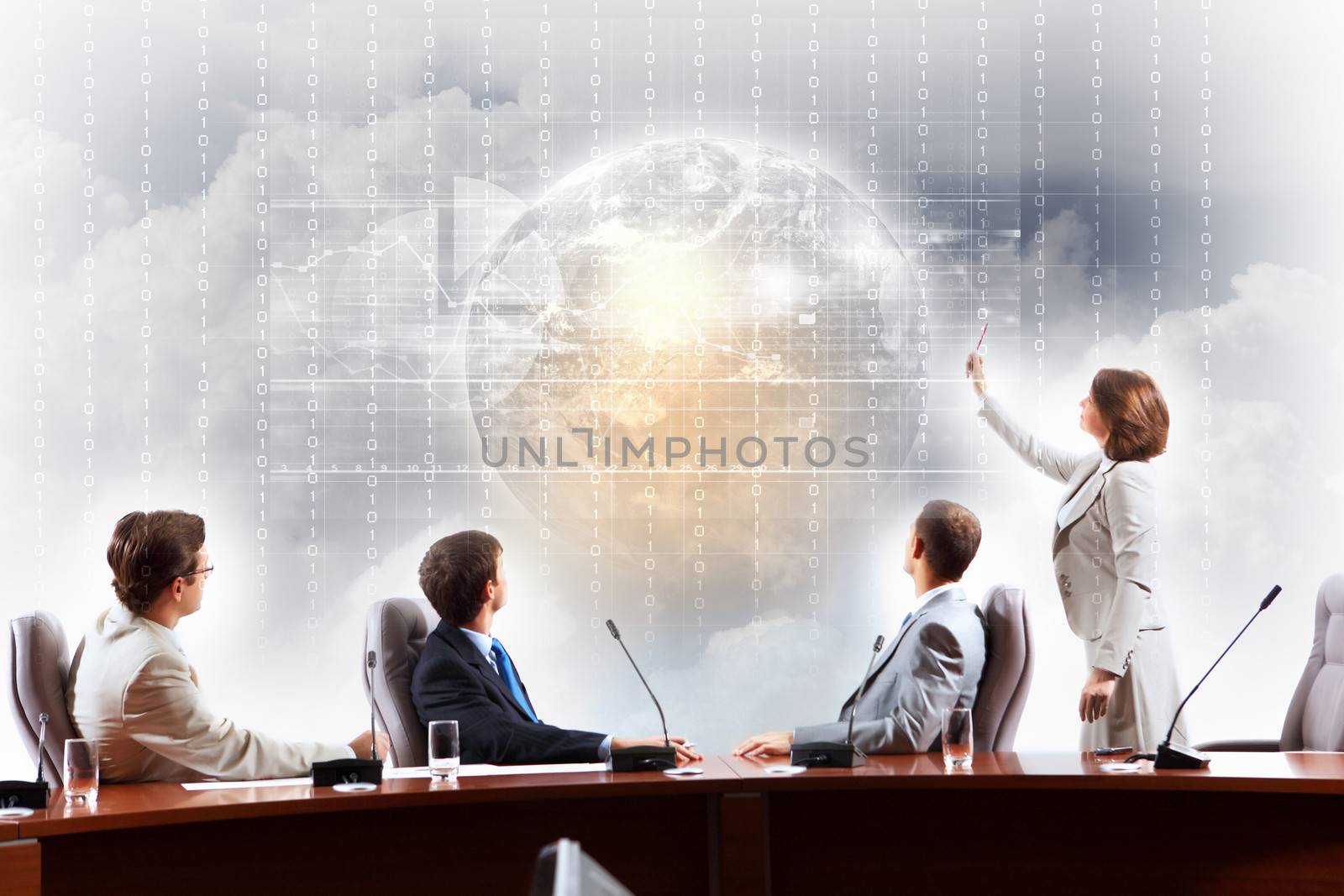 Image of businesspeople at presentation