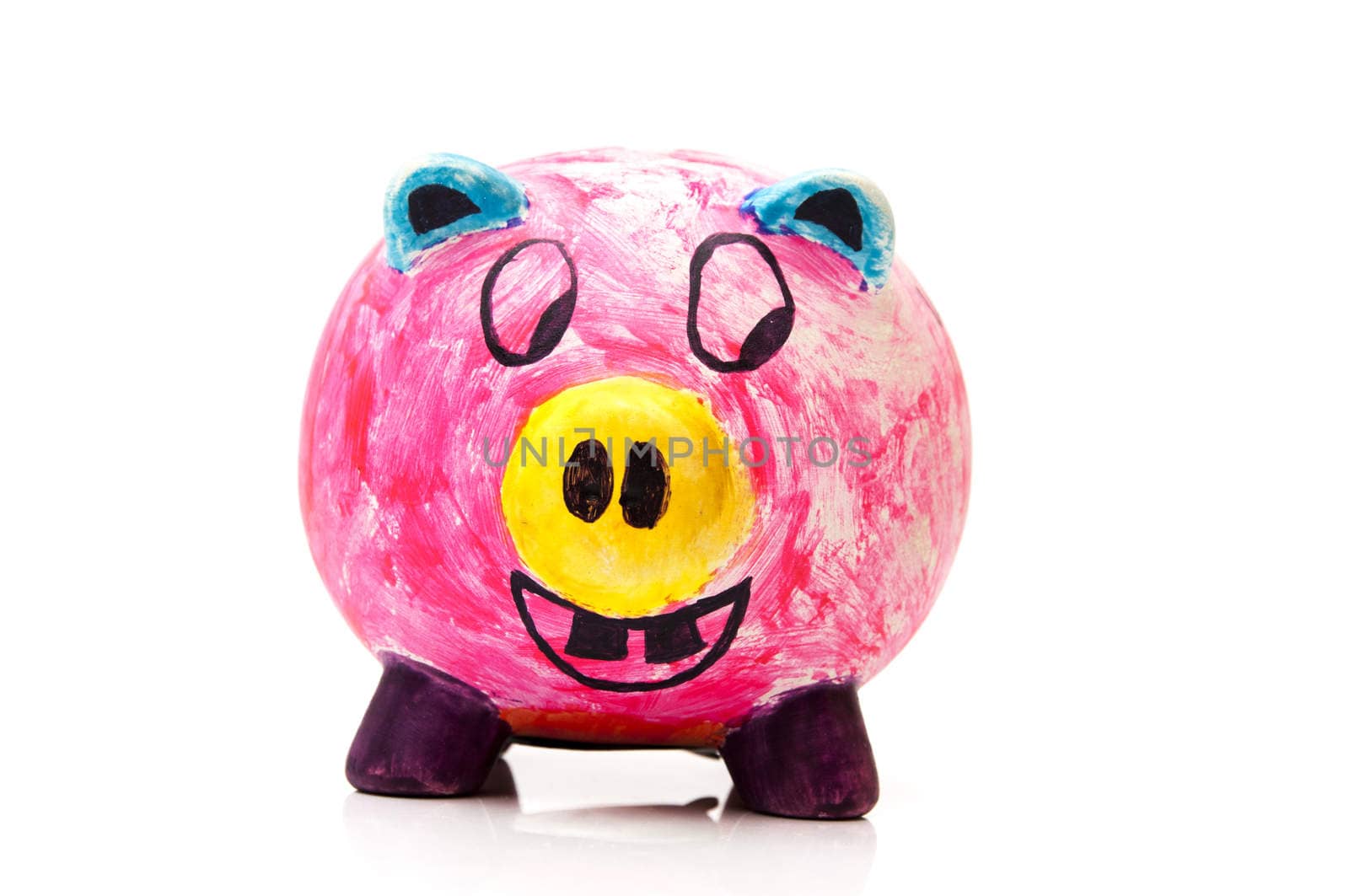 piggy bank on a white background