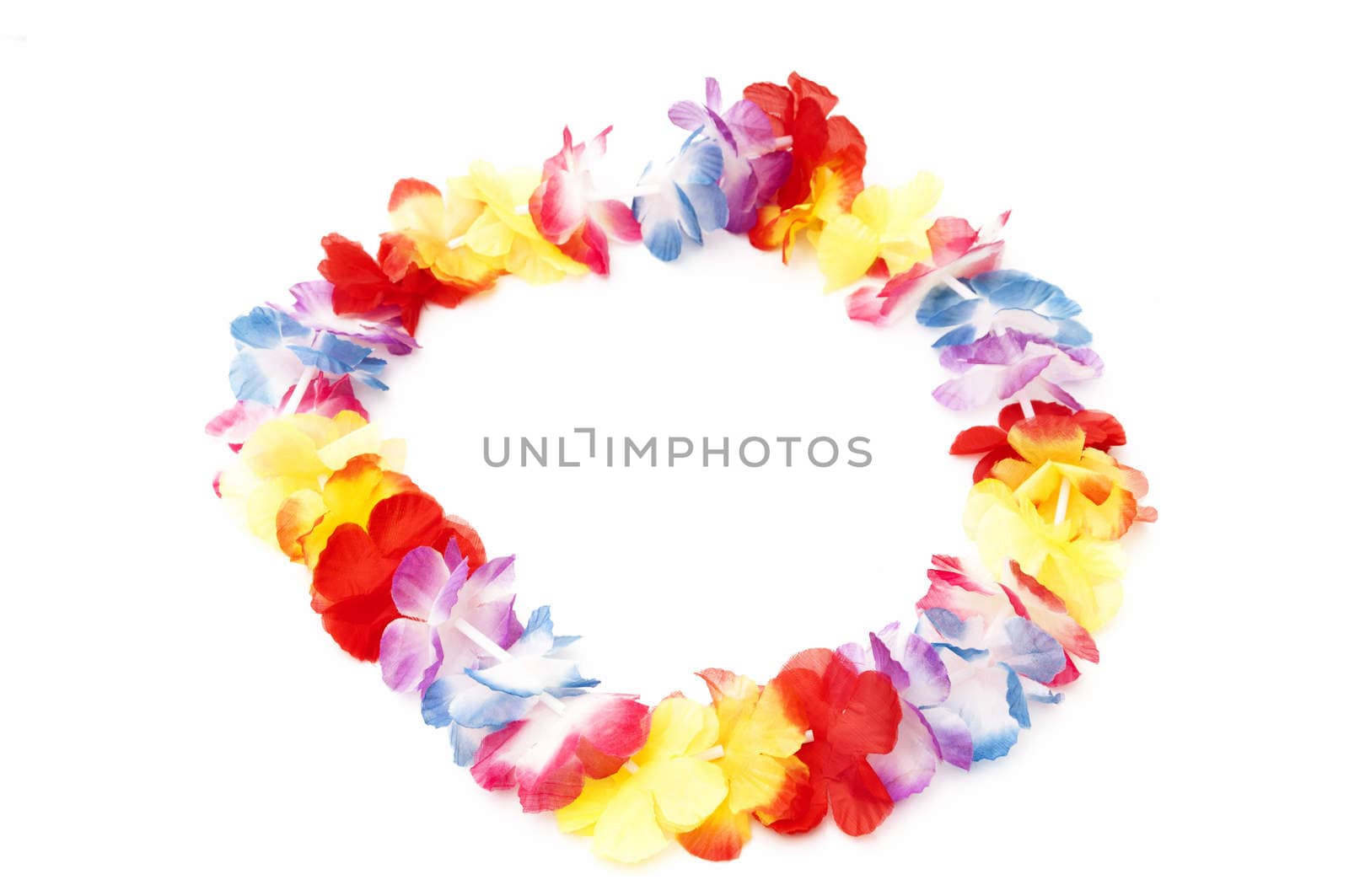 artificial flowers on a white background