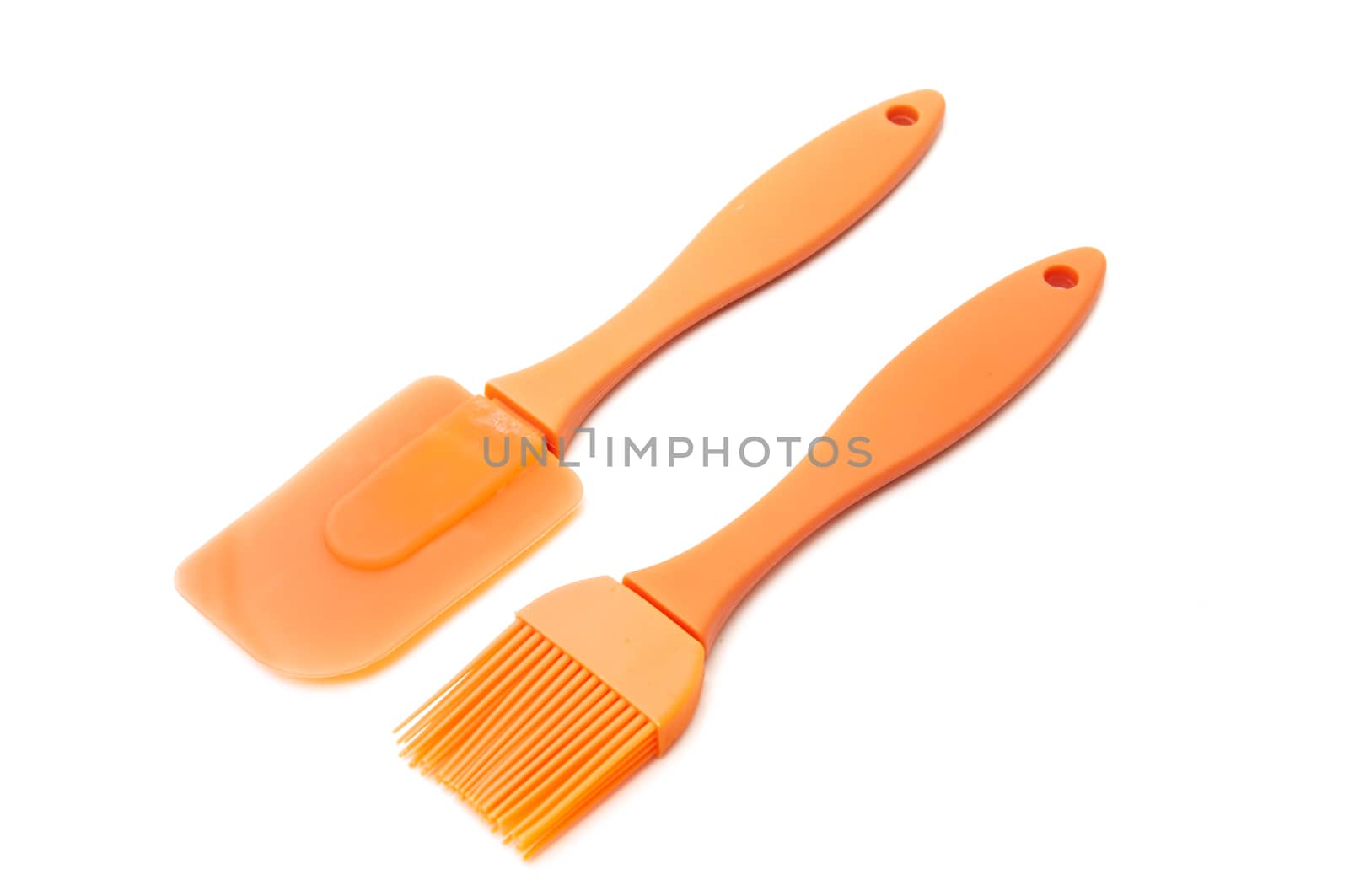 kitchen brushes on a white background