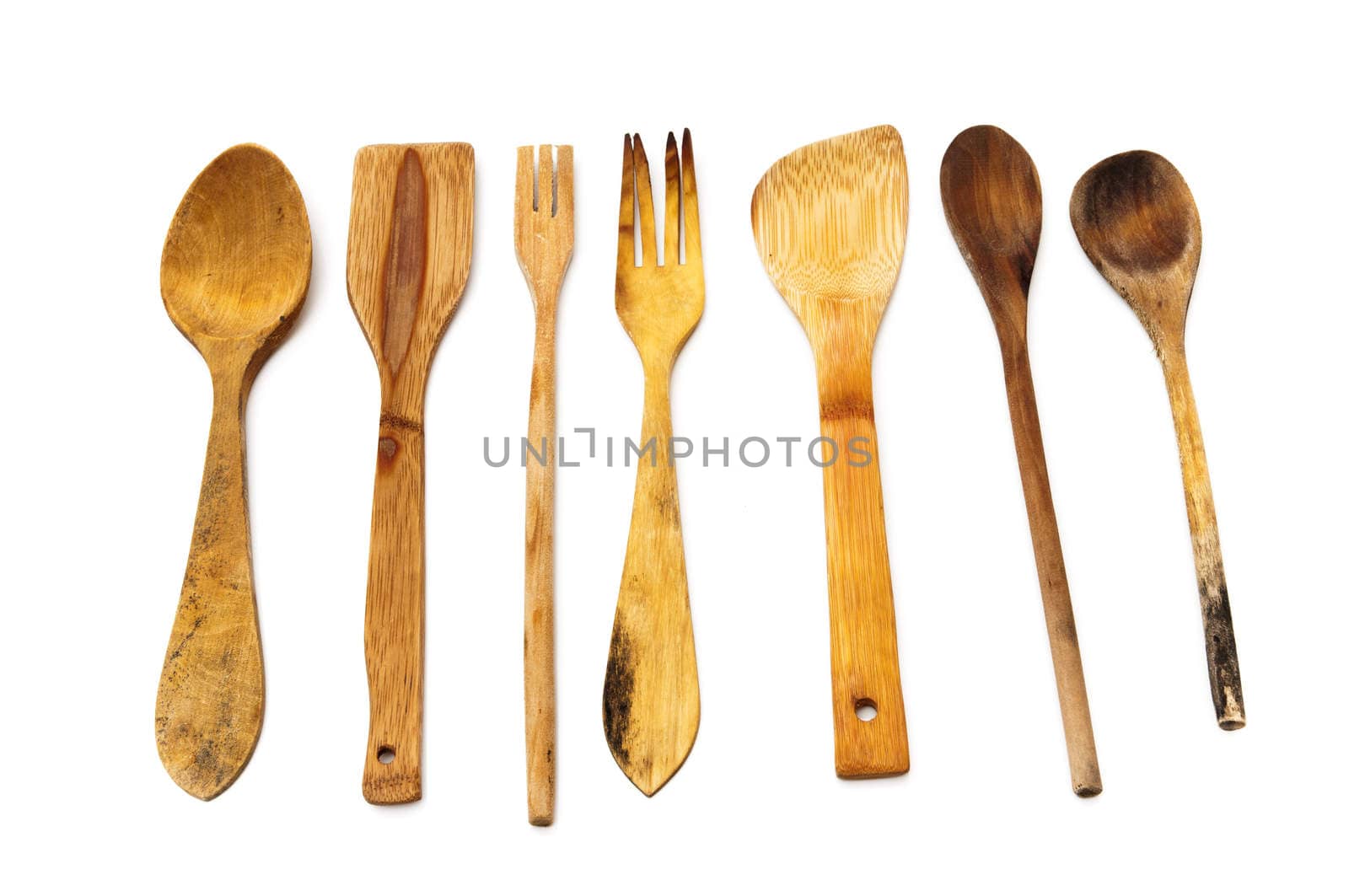 kitchen tools on a white background