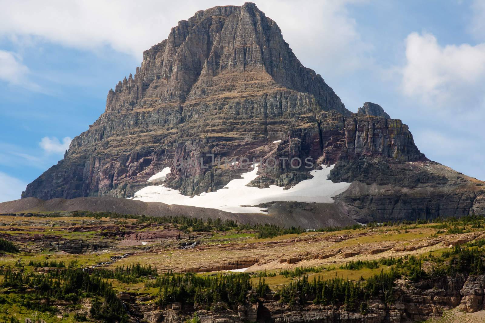 Taken at Glacier National Park at the Logan Pass area. There is wonderful hiking in this area but the different scenes are so abundant it was a constant stop and go walk.