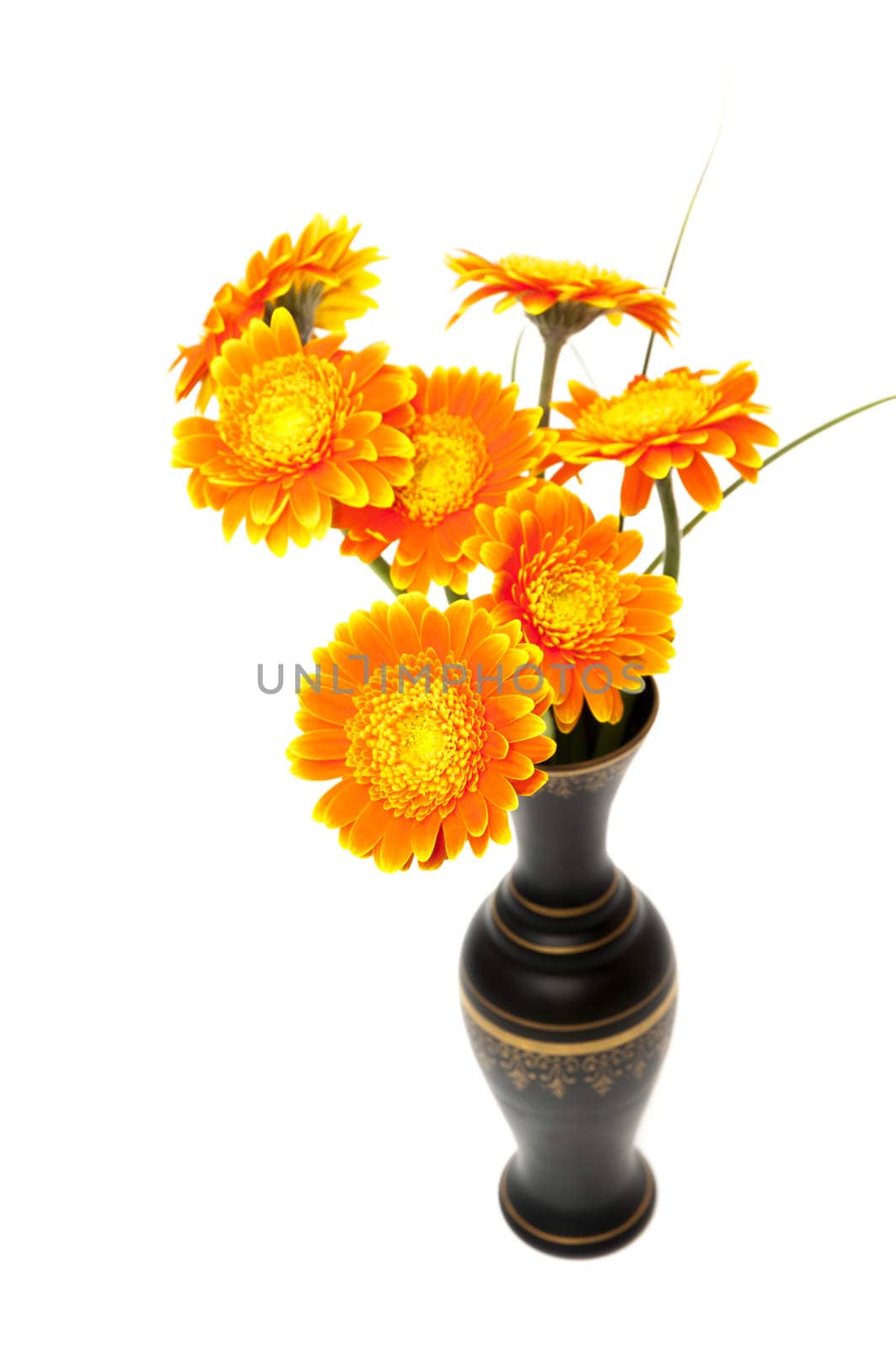 orange flower vase by arnau2098