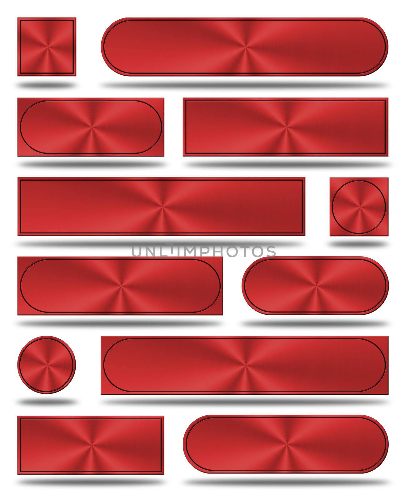 The aluminum buttons- red version by konradkerker