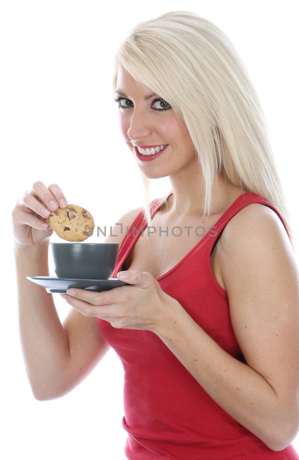 Woman Drinking a Cup of Tea