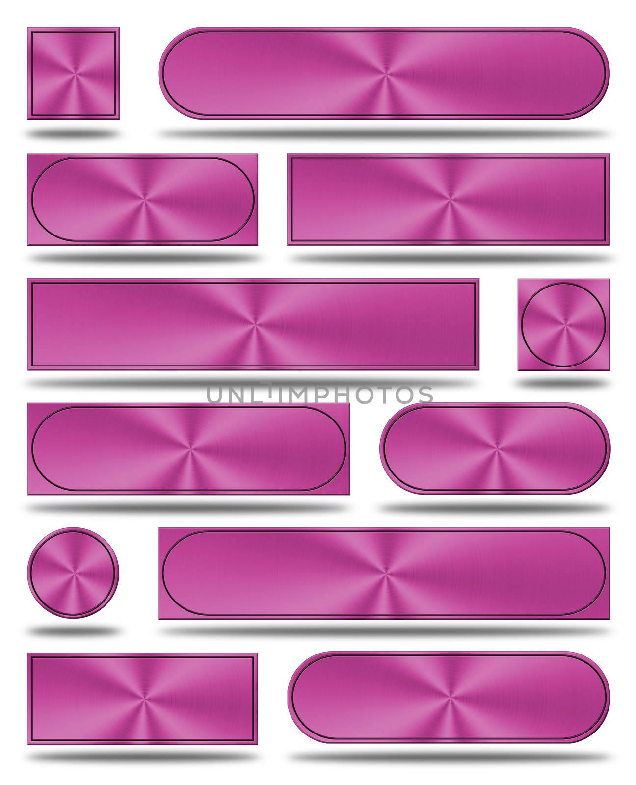 The aluminum buttons- pink version by konradkerker