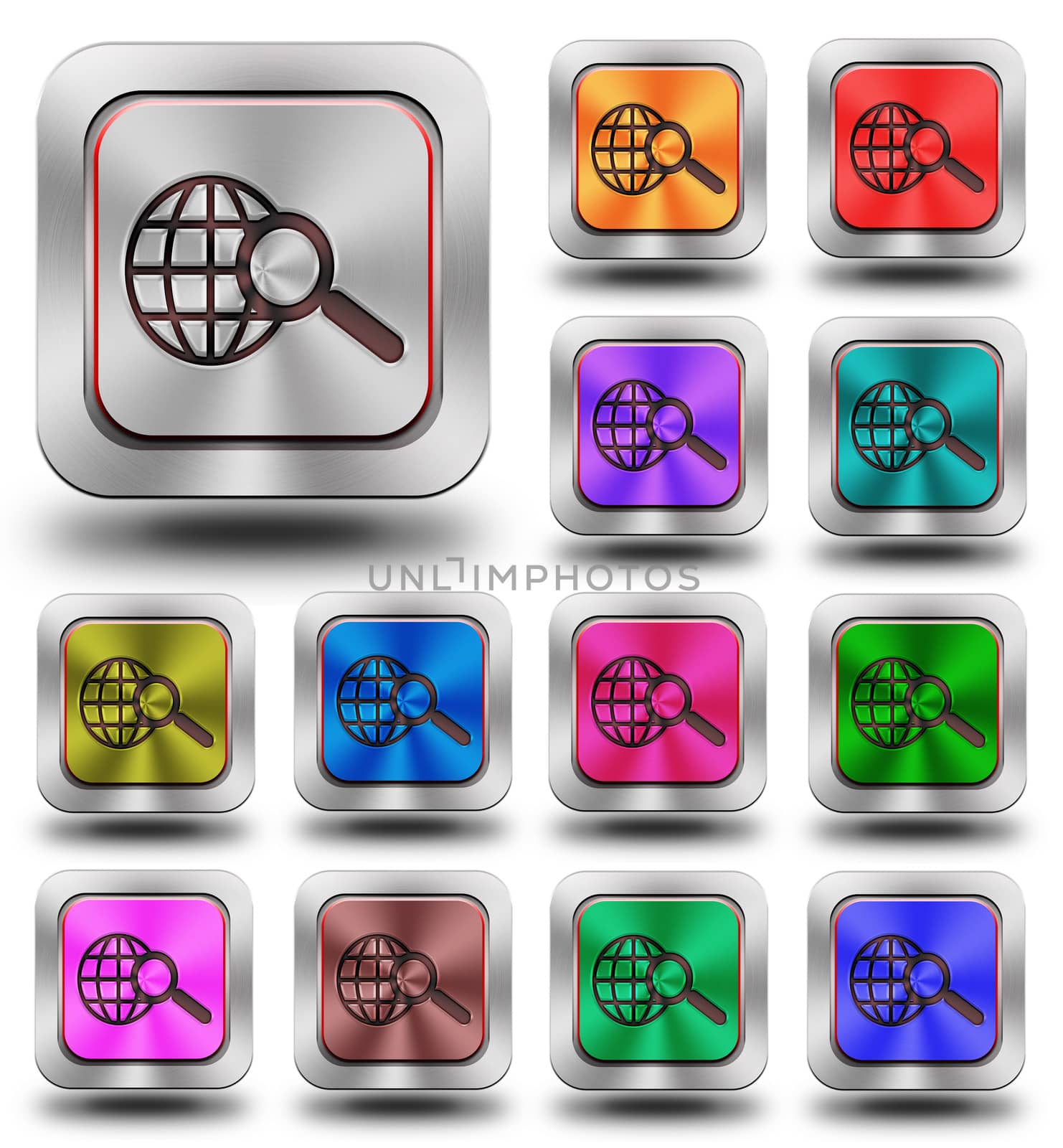 aluminum, steel, chromium, glossy, icon, button, sign, icons, buttons, crazy colors