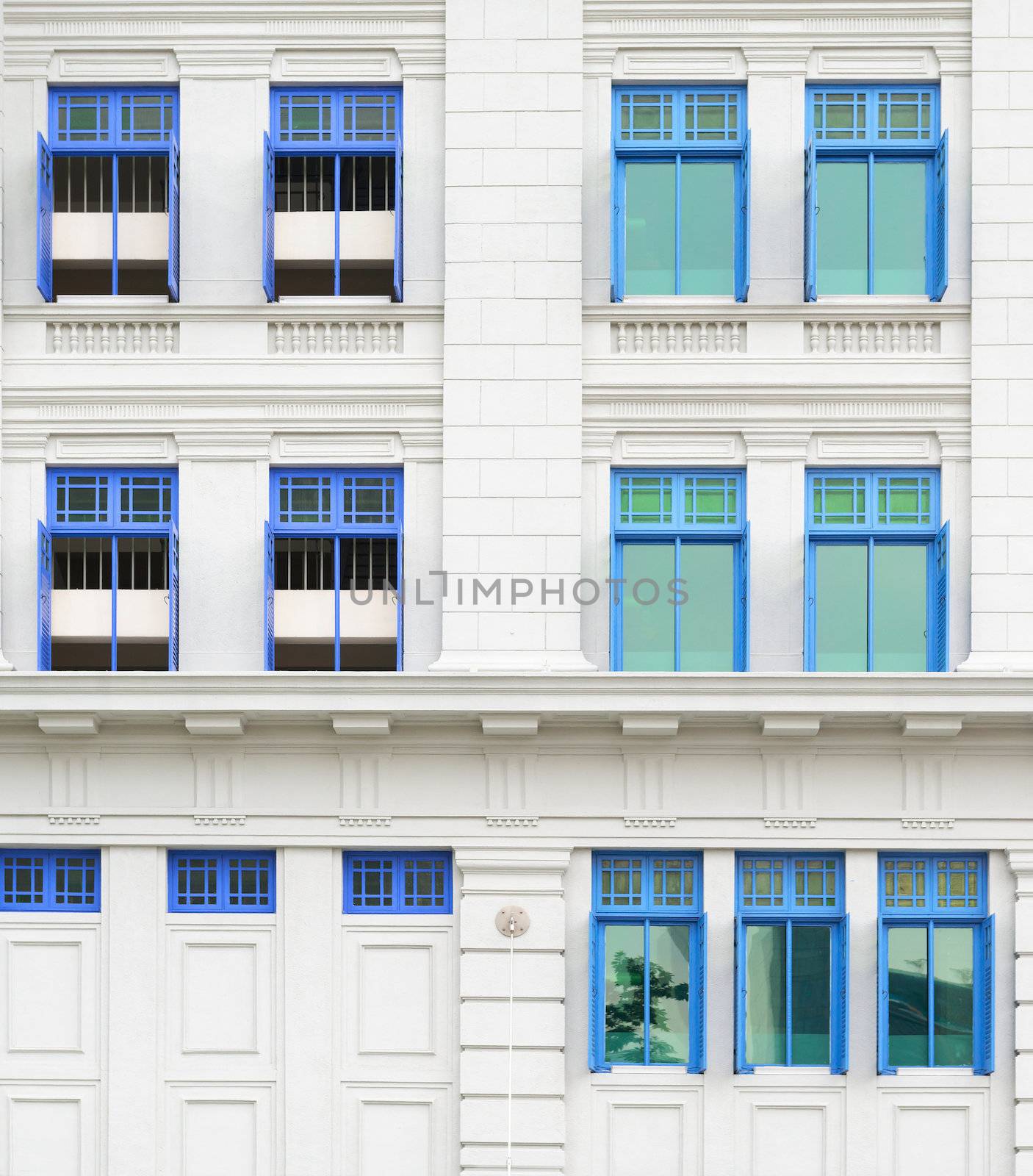 Retro windows with shutters by iryna_rasko