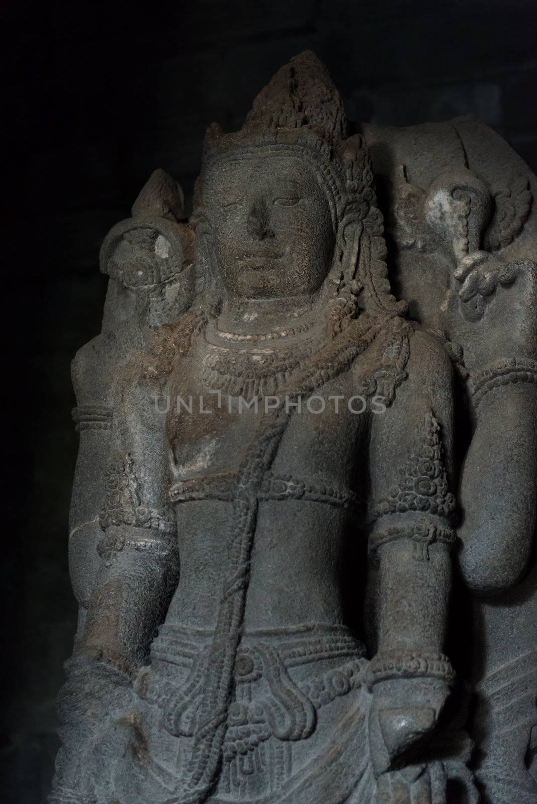 Shiva statue in Prambanan temple, Indonesia by iryna_rasko