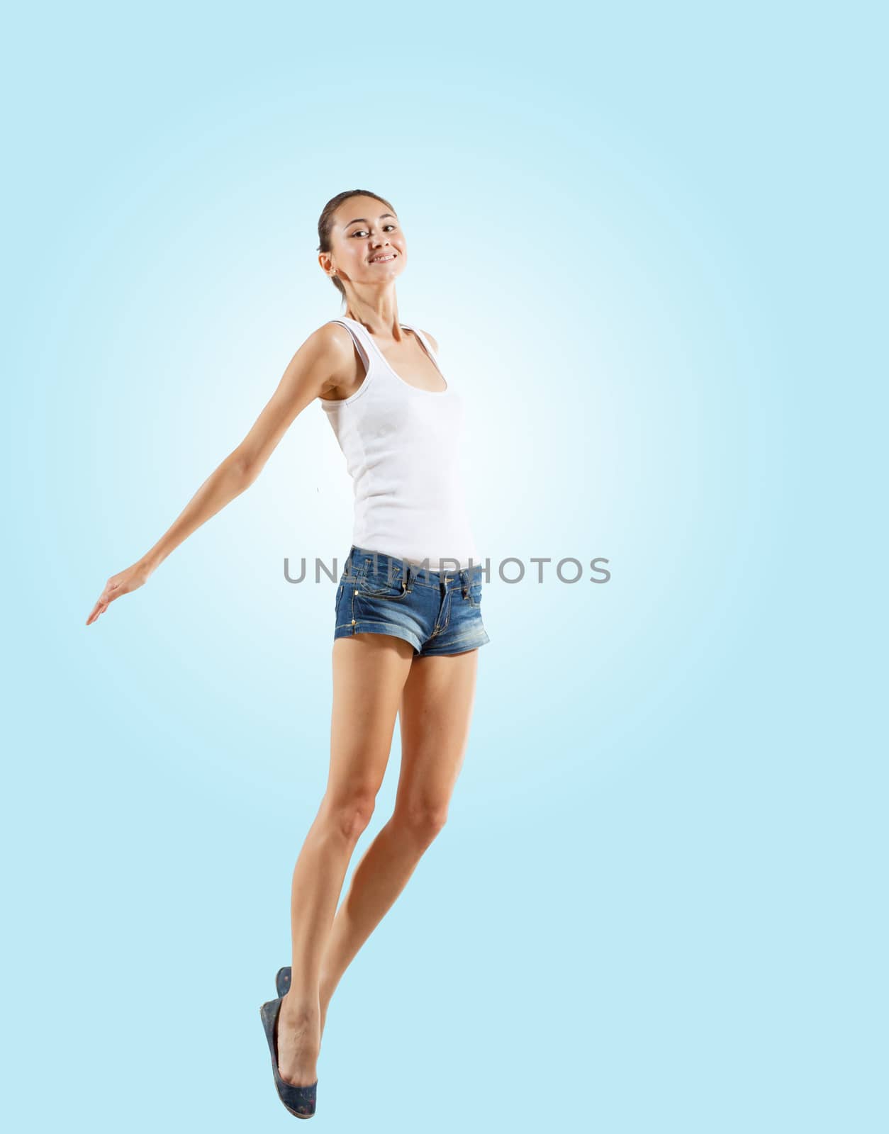 Modern style dancer posing by sergey_nivens