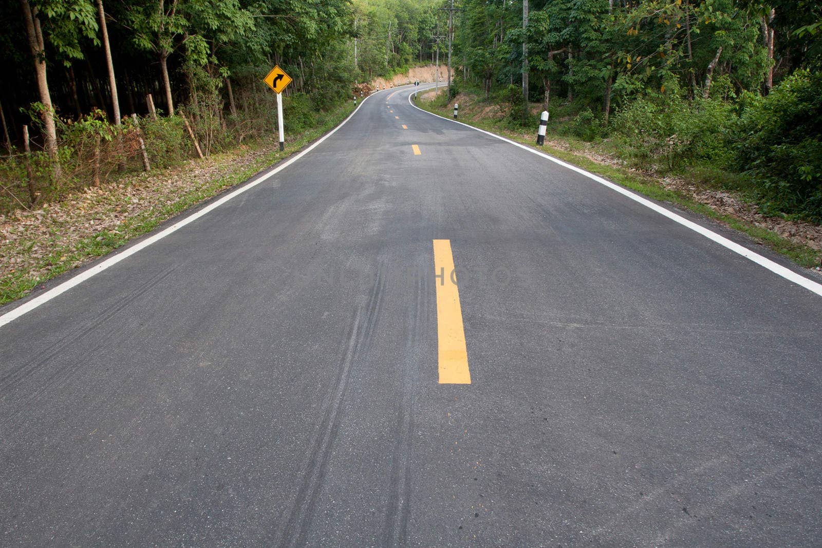 Winding Road in Asia