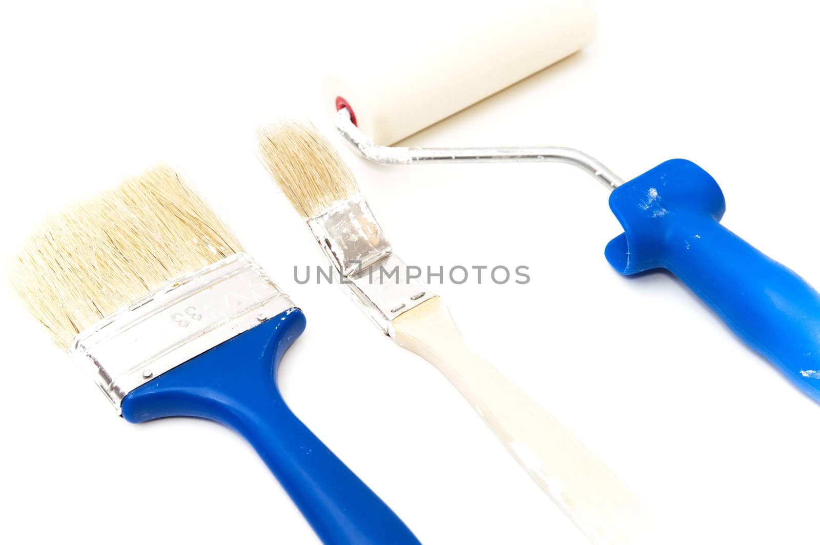 Painter tools on a white background