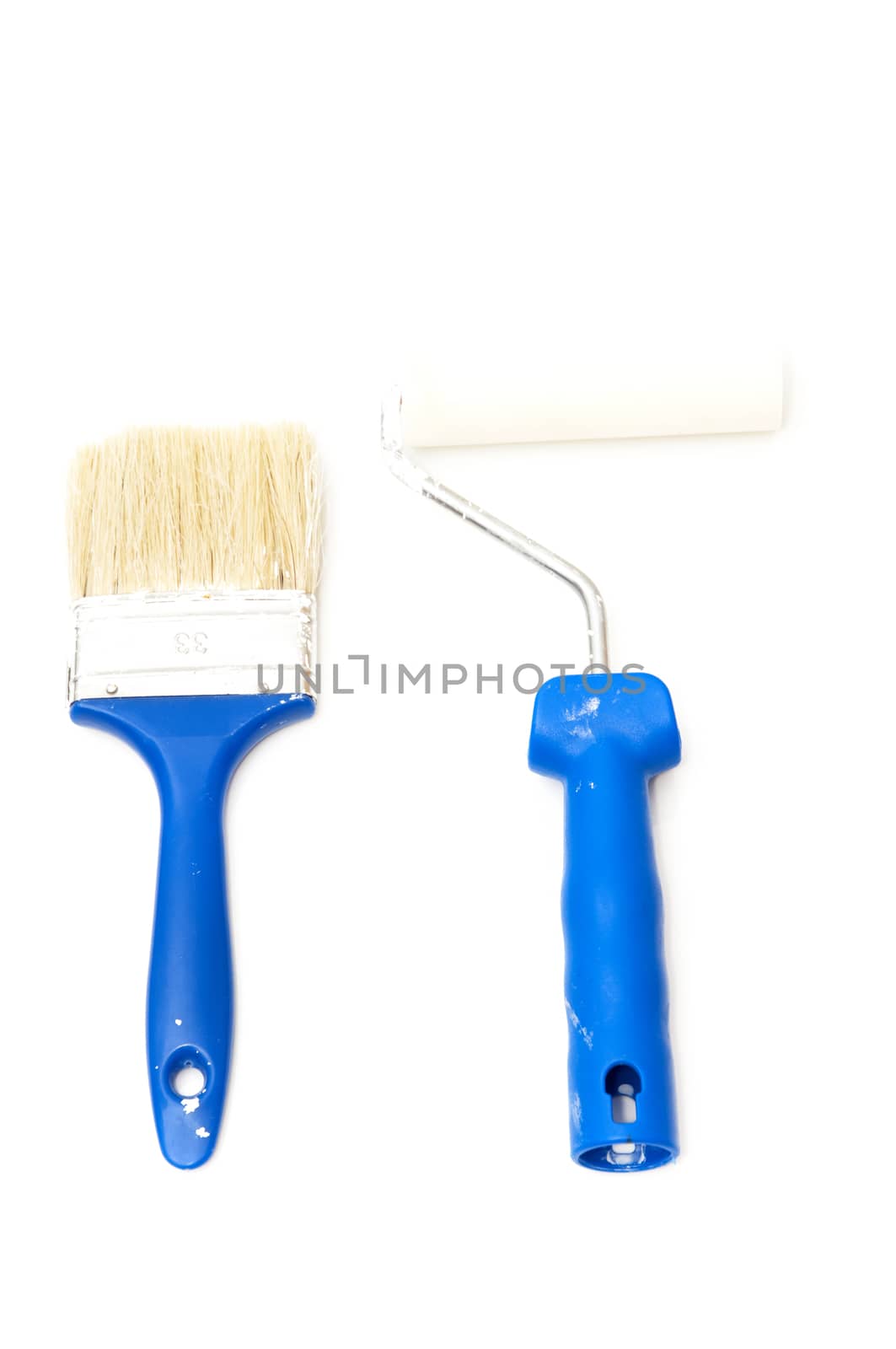 Painter tools on a white background