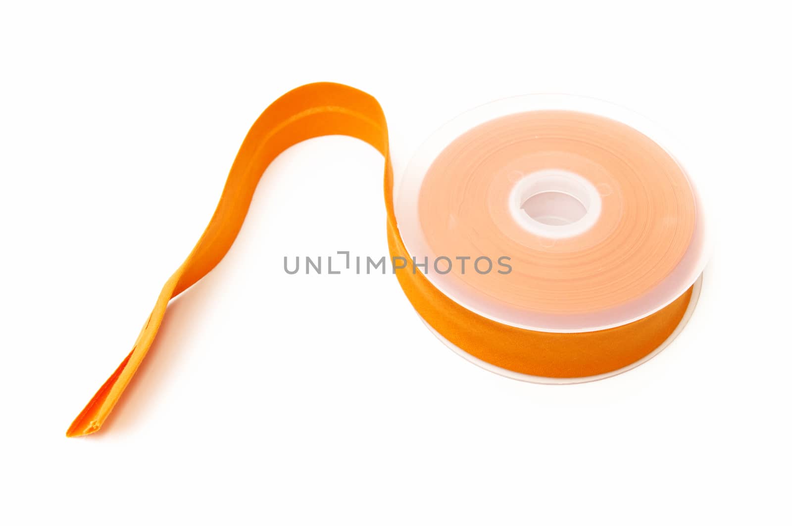 roll of cloth on a white background