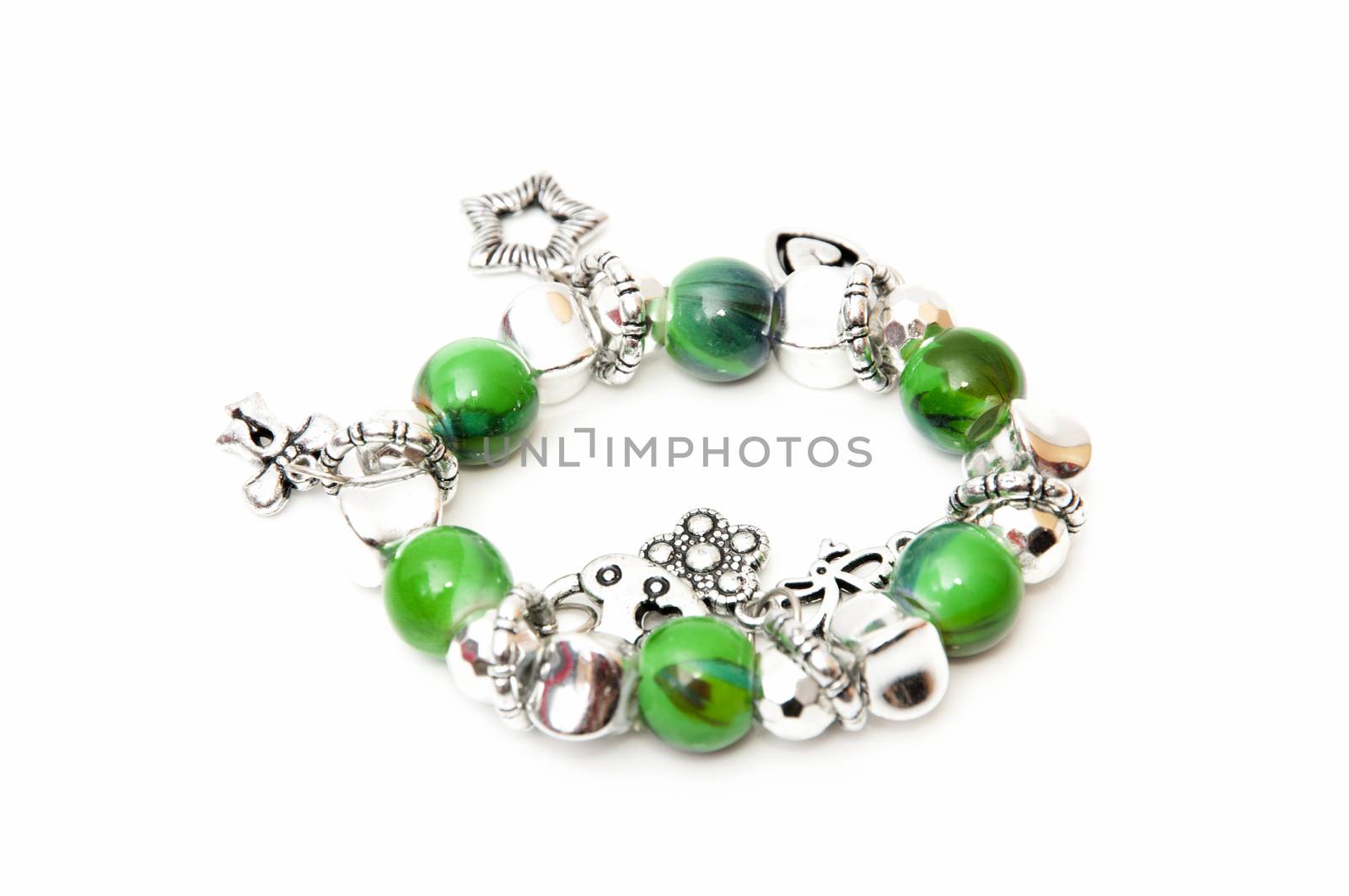 bracelet green balls  by arnau2098