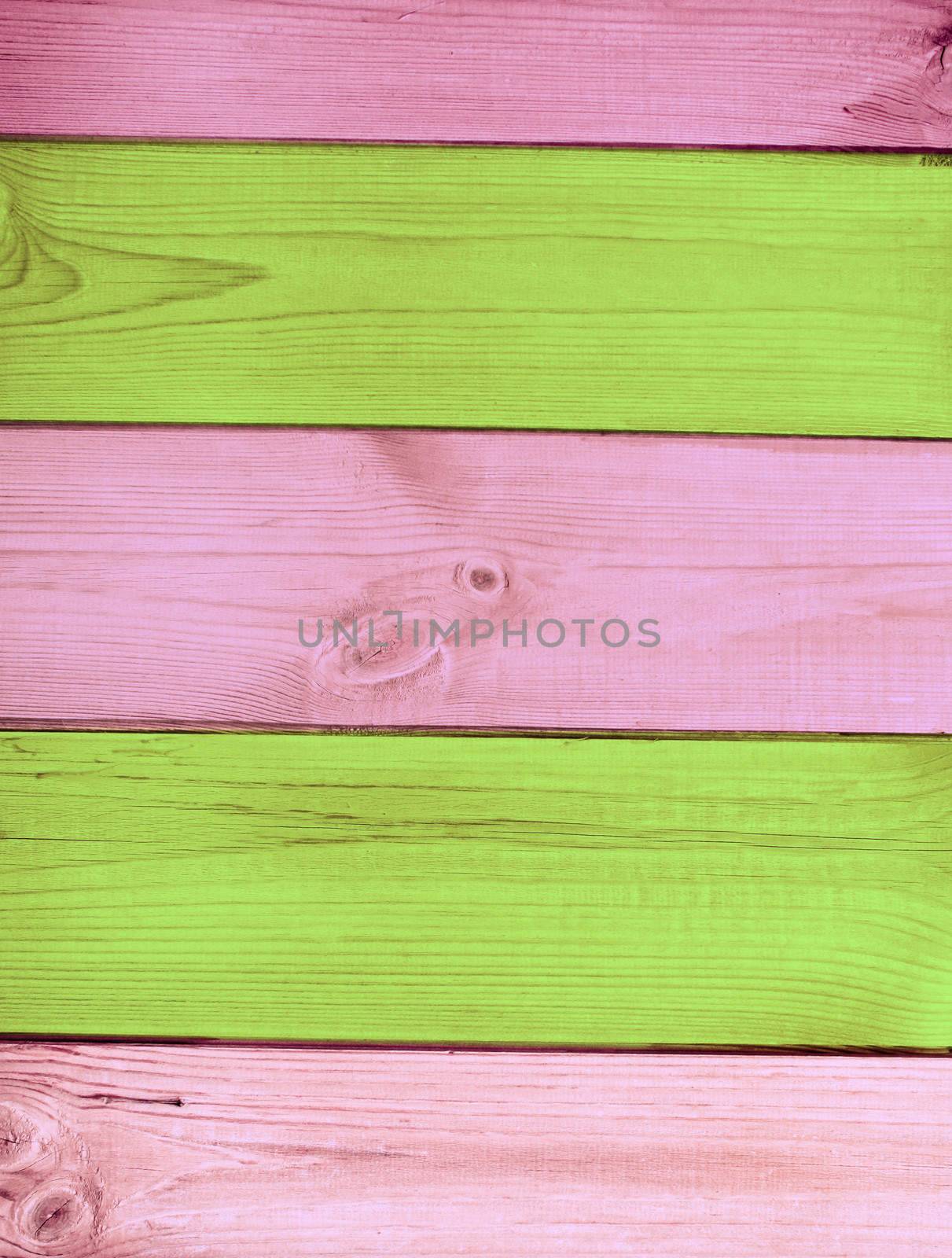 Old wooden boards of multicolor by frenta