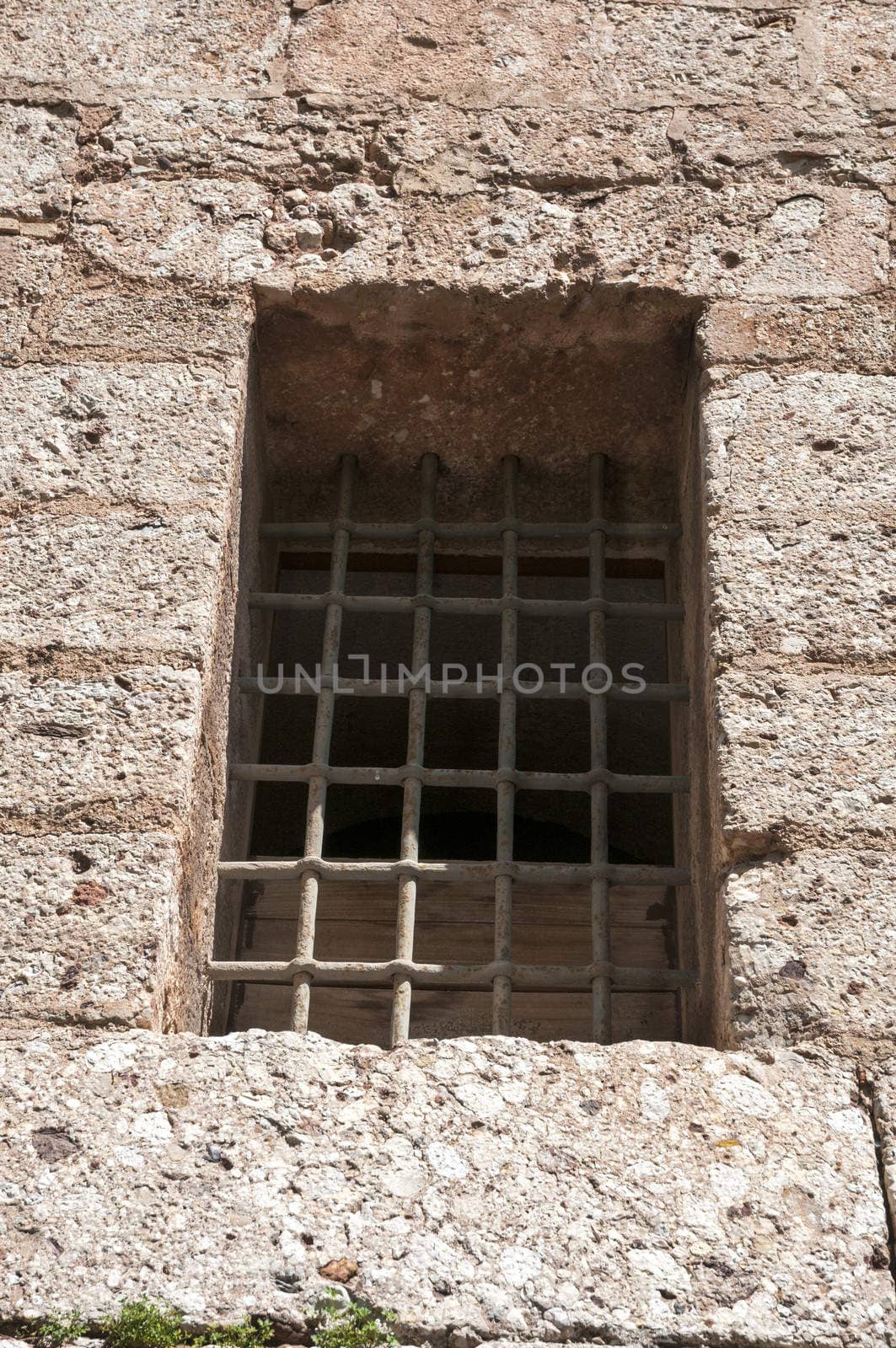 like jail window with iron bars