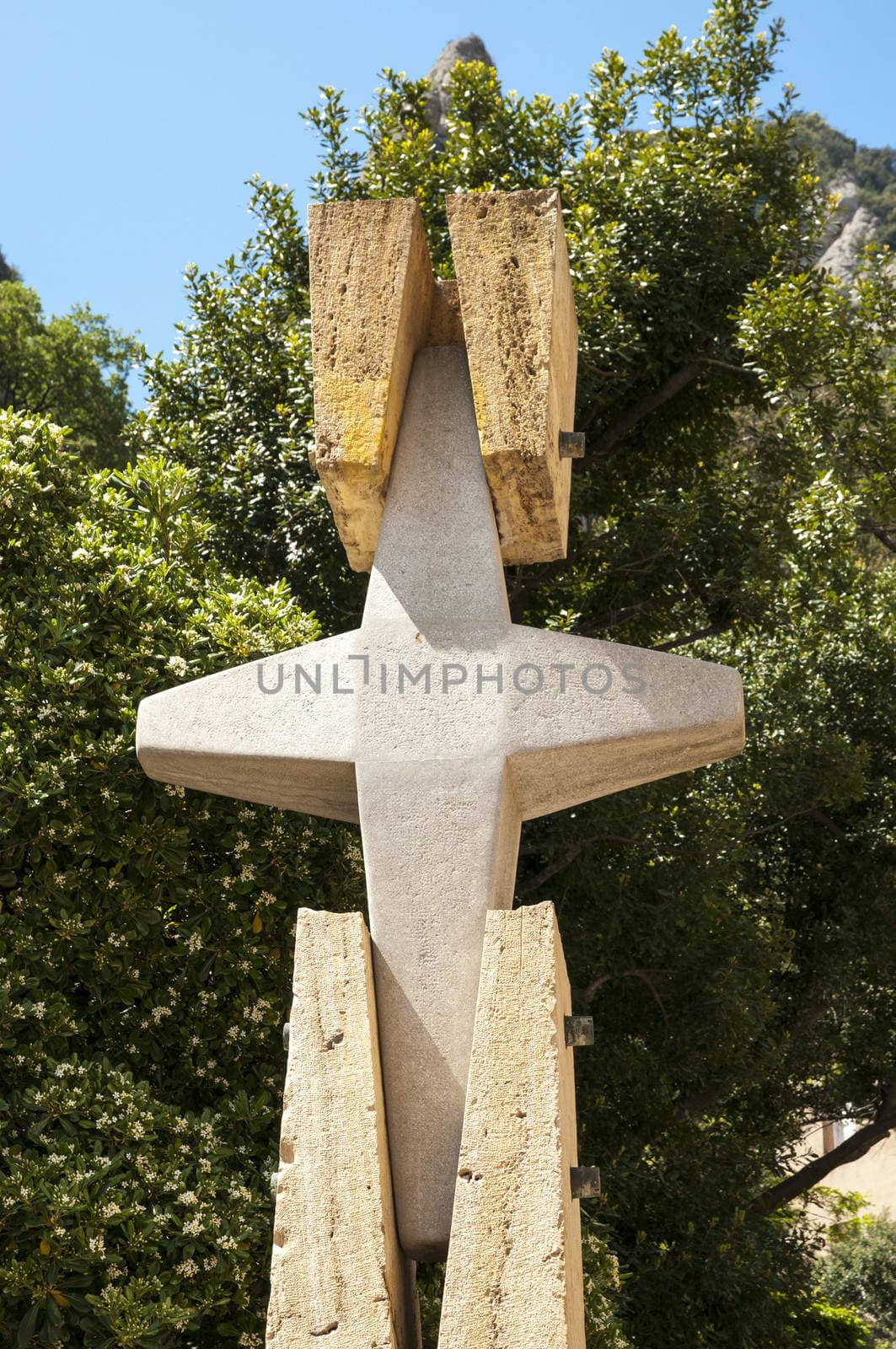 cross of Montserrat in Barcelona