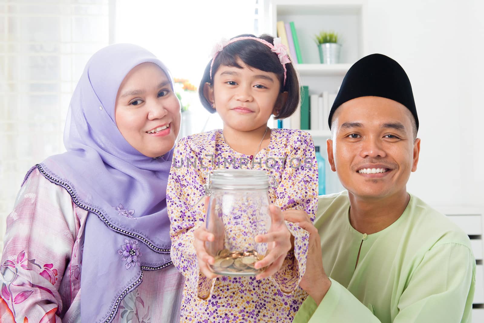 Malay family saving money  by szefei