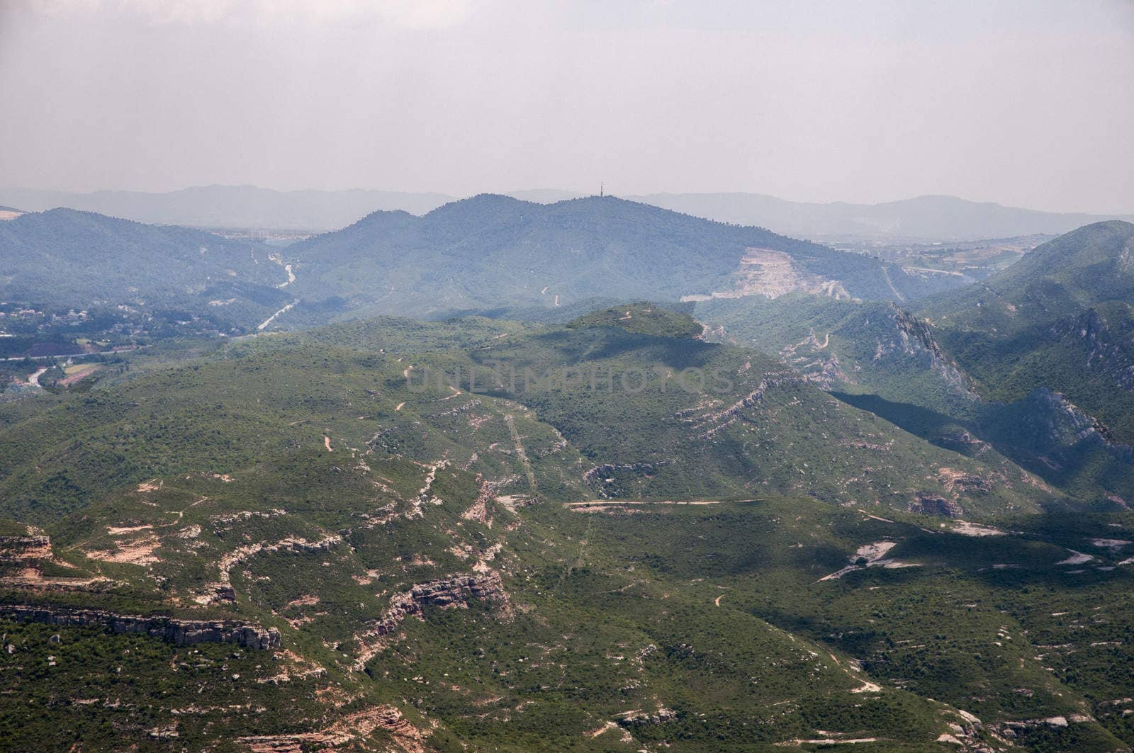 Aerial view of mountains