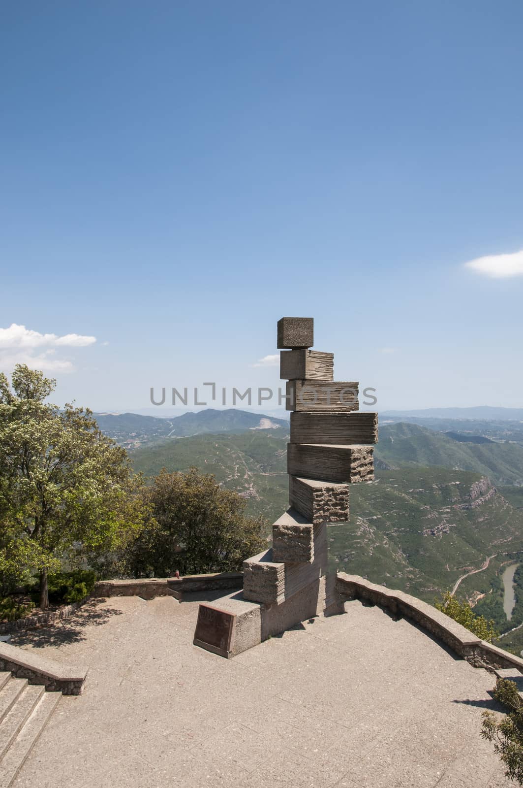 Montserrat Monument stairs