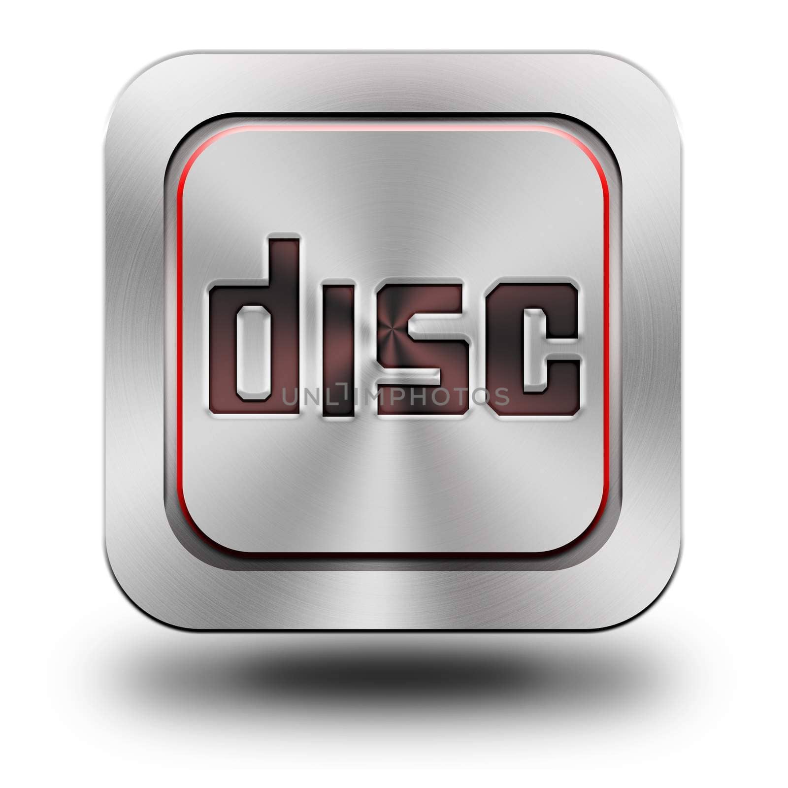 Disc, aluminum, steel, chromium, glossy, icon, button, sign, icons, buttons, crazy colors