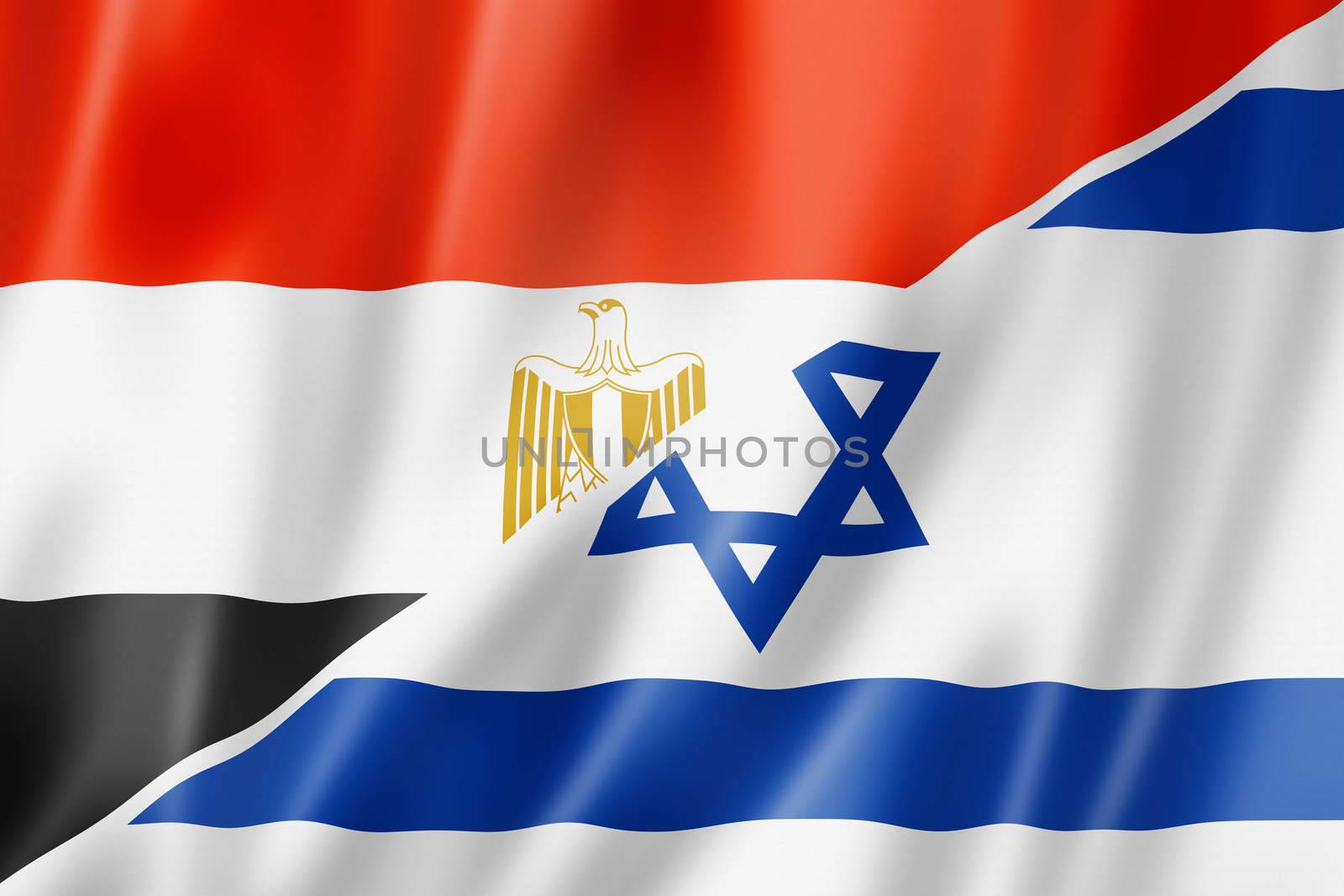 Egypt and Israel flag by daboost