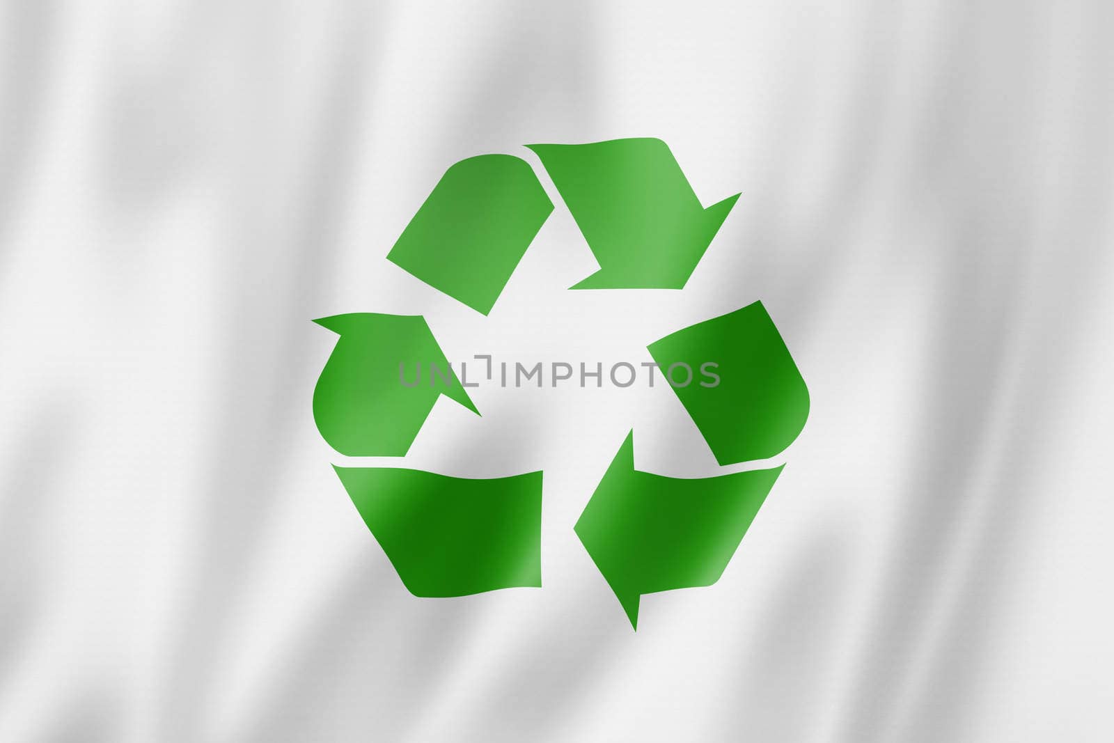 recycling symbol flag by daboost