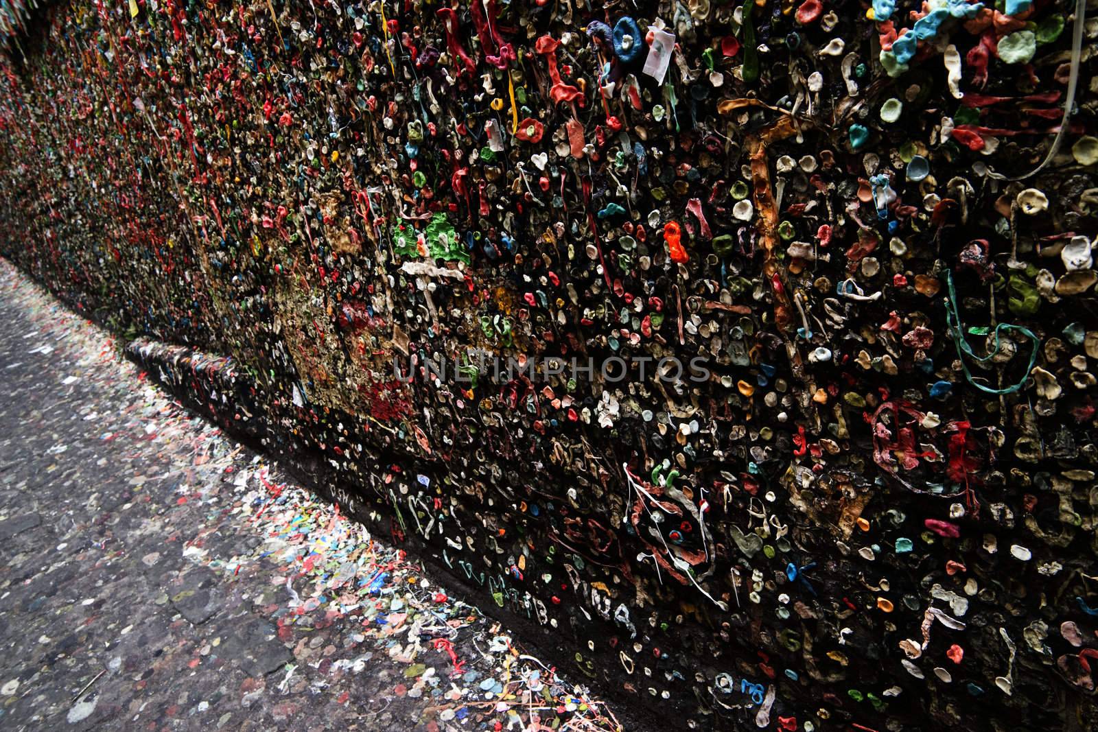Post Alley Chewing Gum Wall Seattle Washington USA by ChrisBoswell