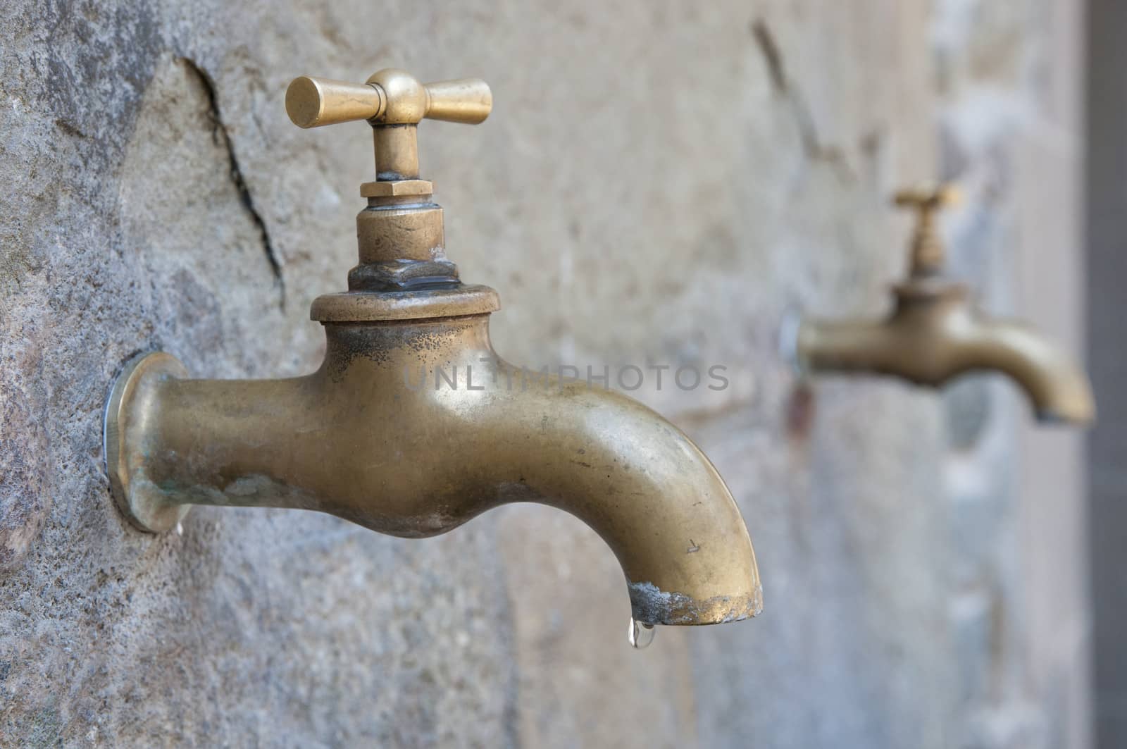 golden tap a drop of water