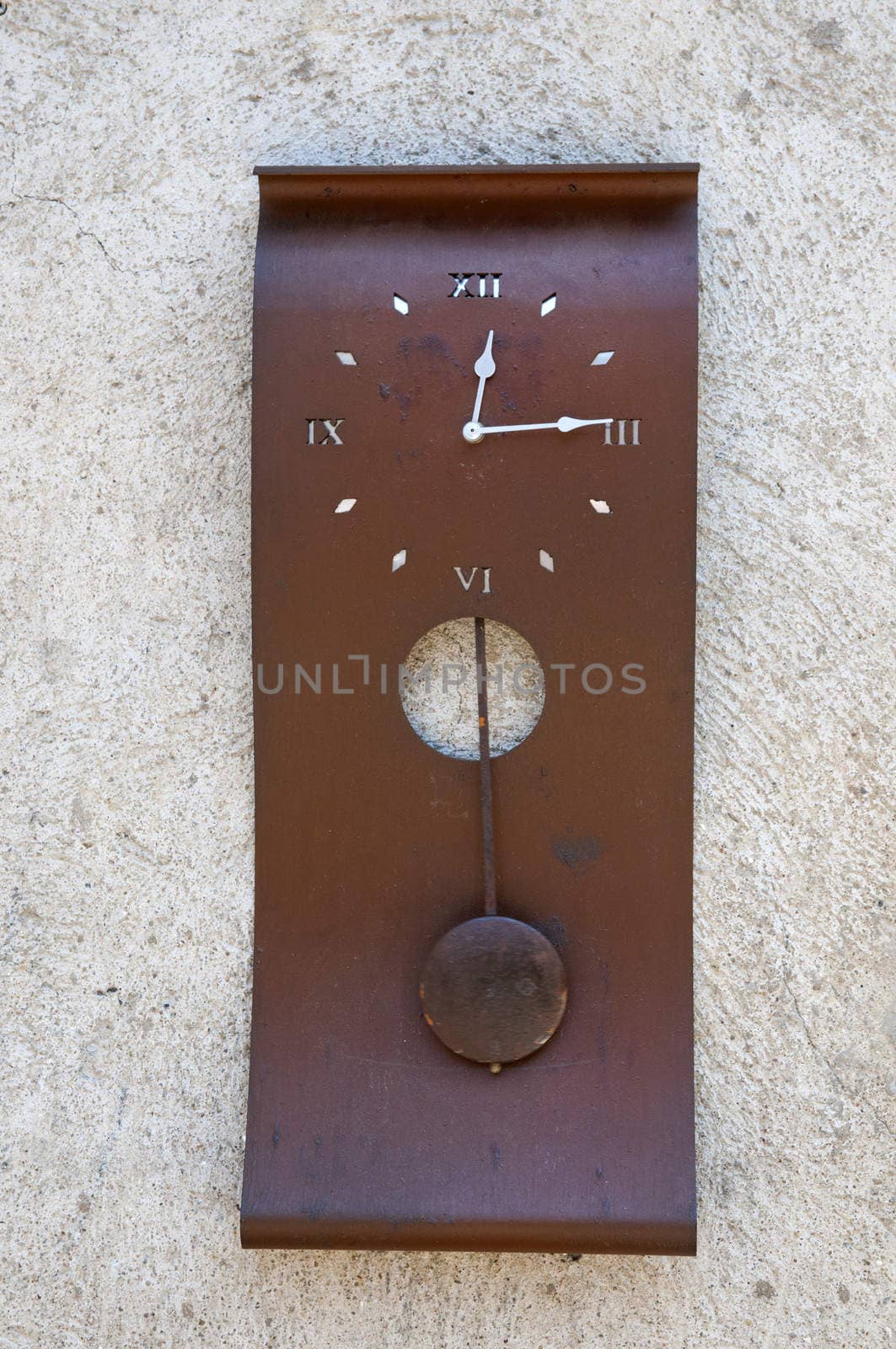 antique clock with pendulum