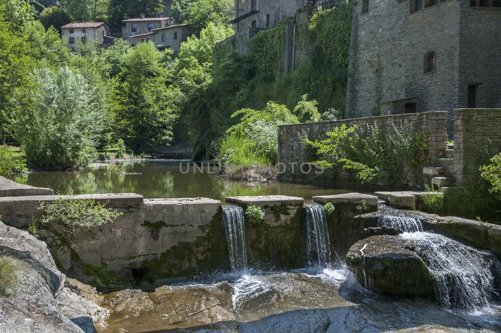 Rupit river with its waterfalls