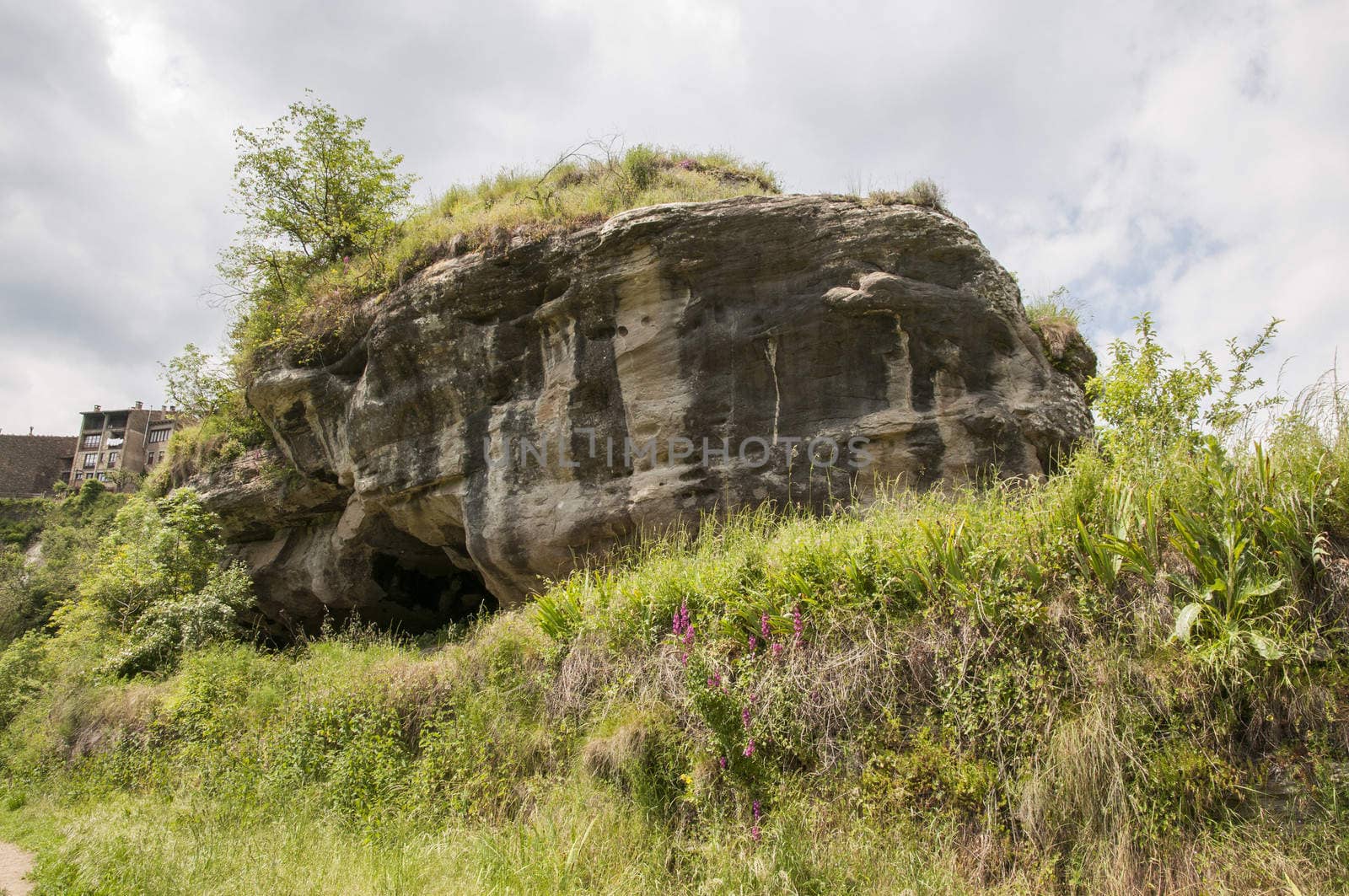 huge stone on the mountain