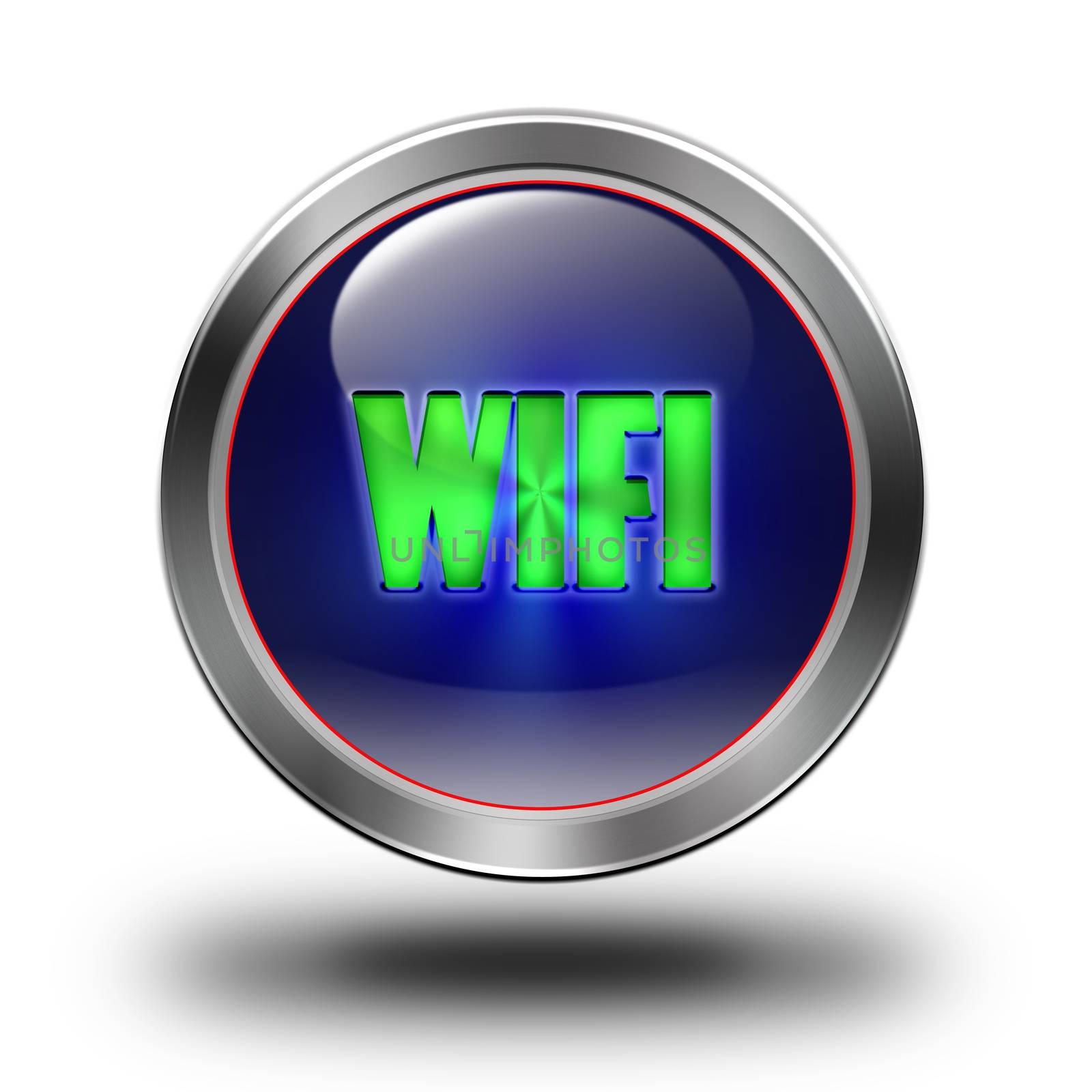 WIFI glossy icon by konradkerker