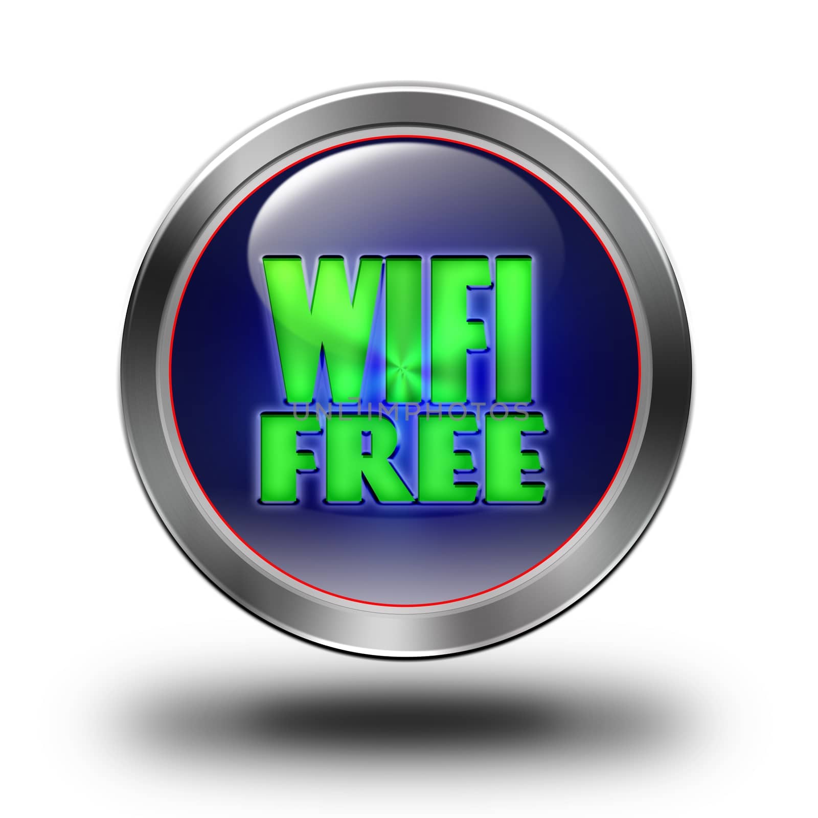 WIFI Free glossy icon by konradkerker