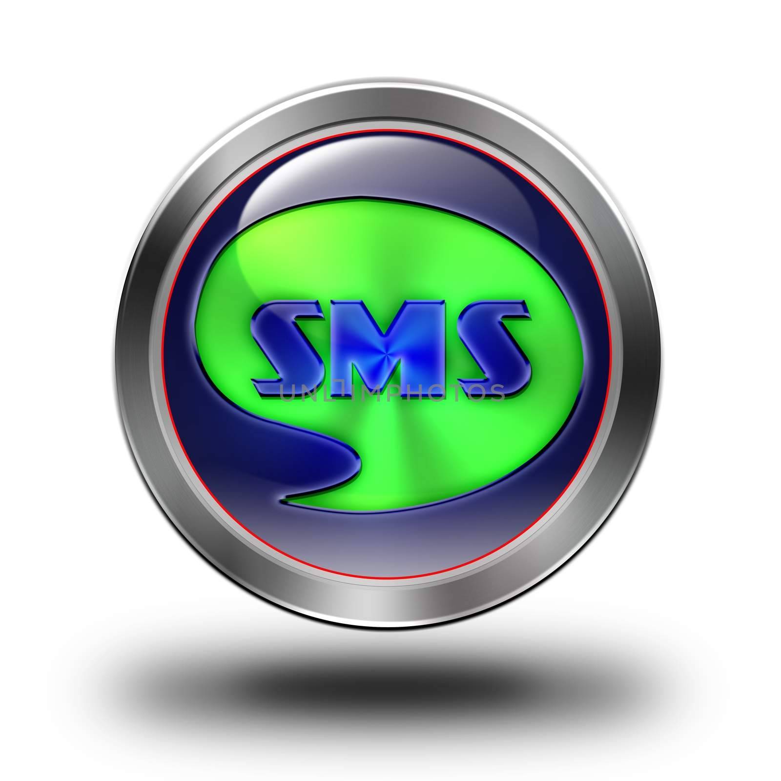 Sms glossy icon by konradkerker