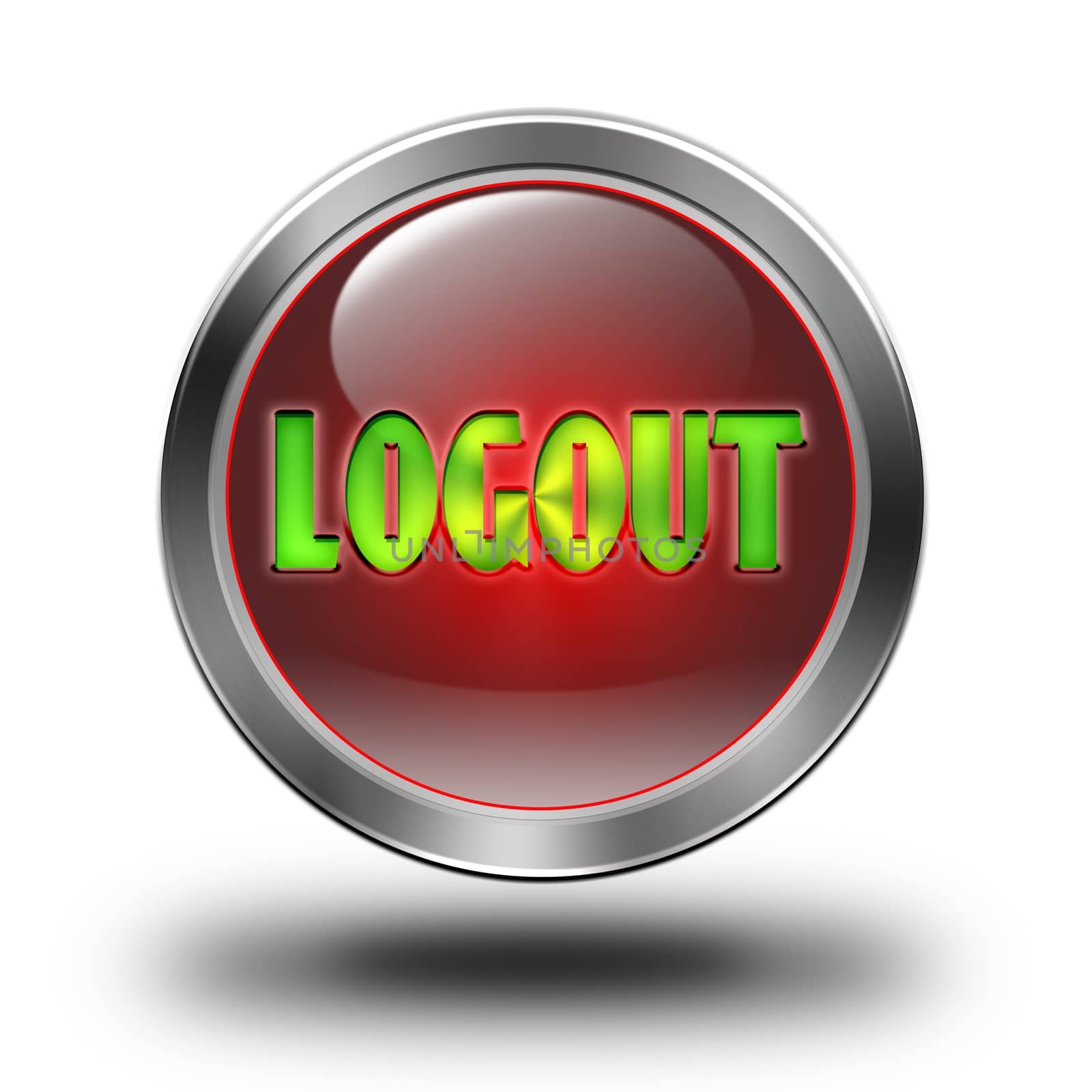 Logout glossy icon by konradkerker