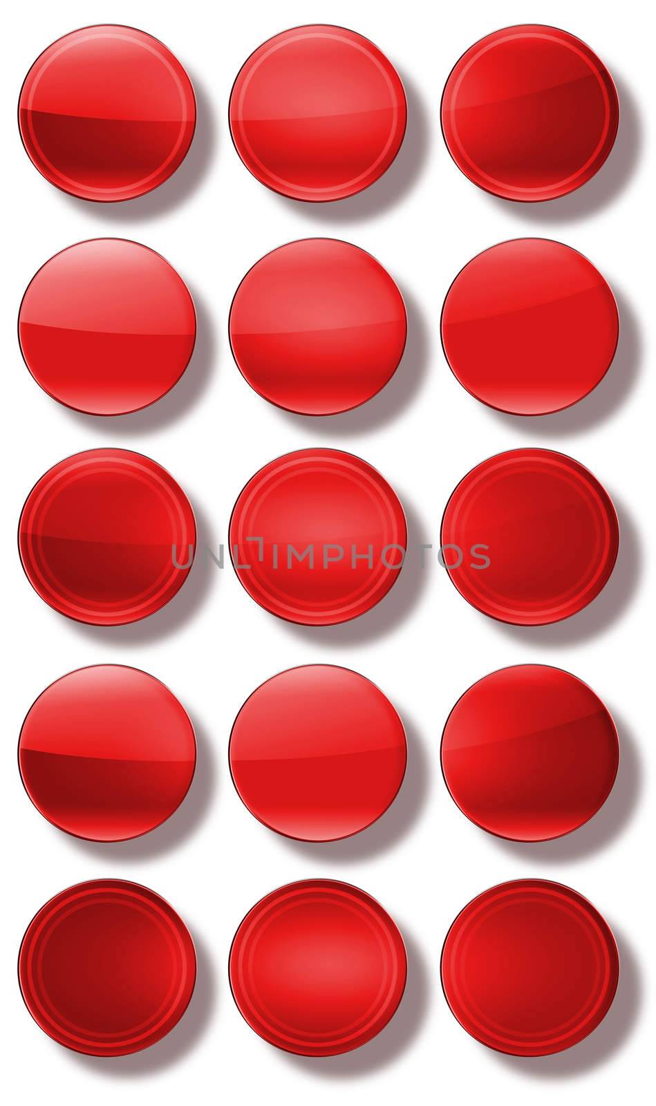 Set of web buttons made ������of glass, shiny, colorful, square, rectangle, circle,