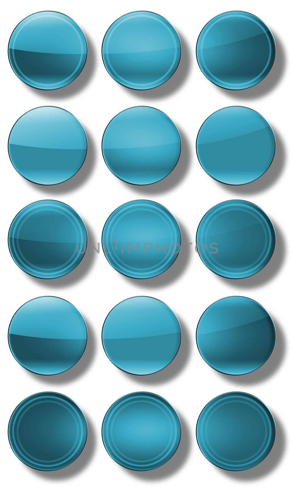 Web Buttons glossy- set by konradkerker