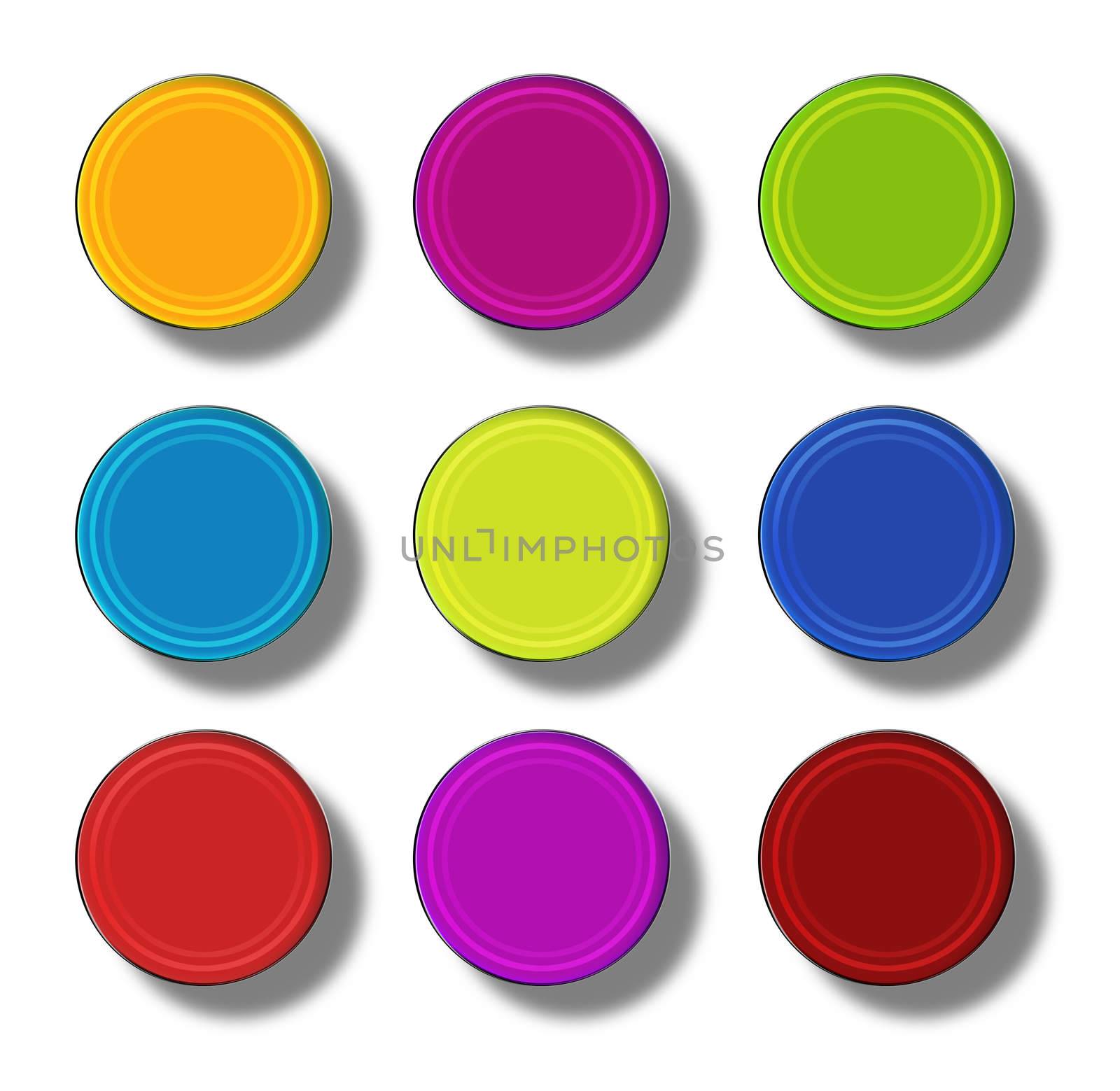 Web Buttons glossy- round #21 by konradkerker