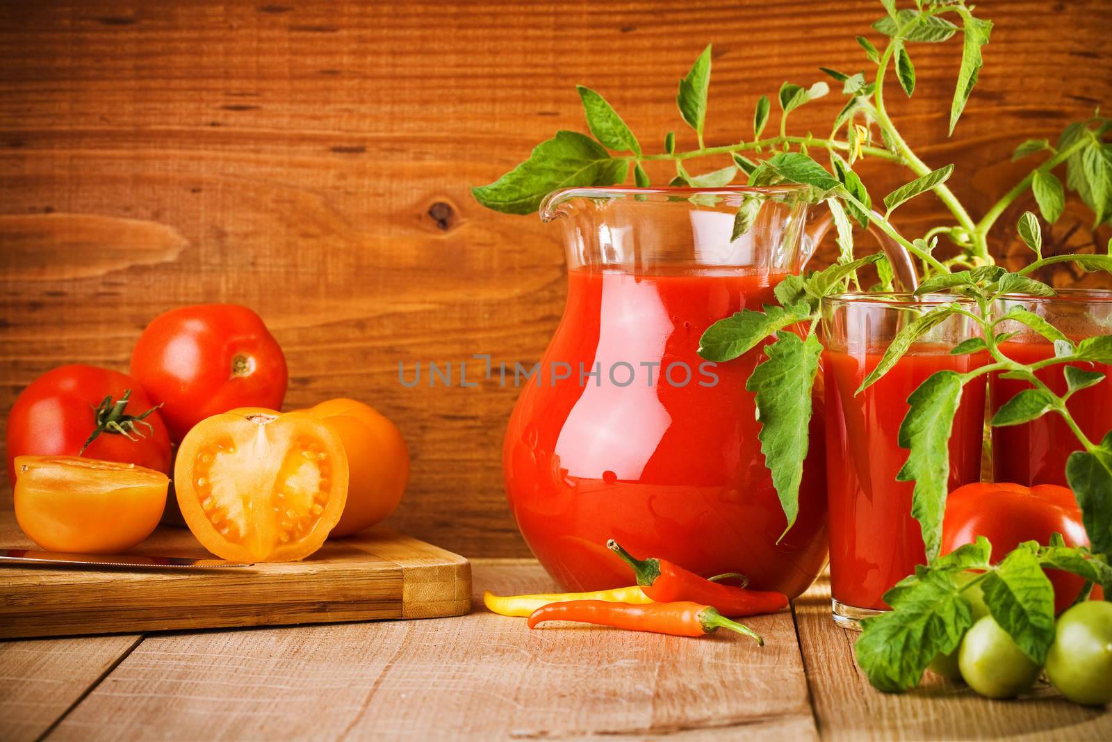 juice of tomatoes