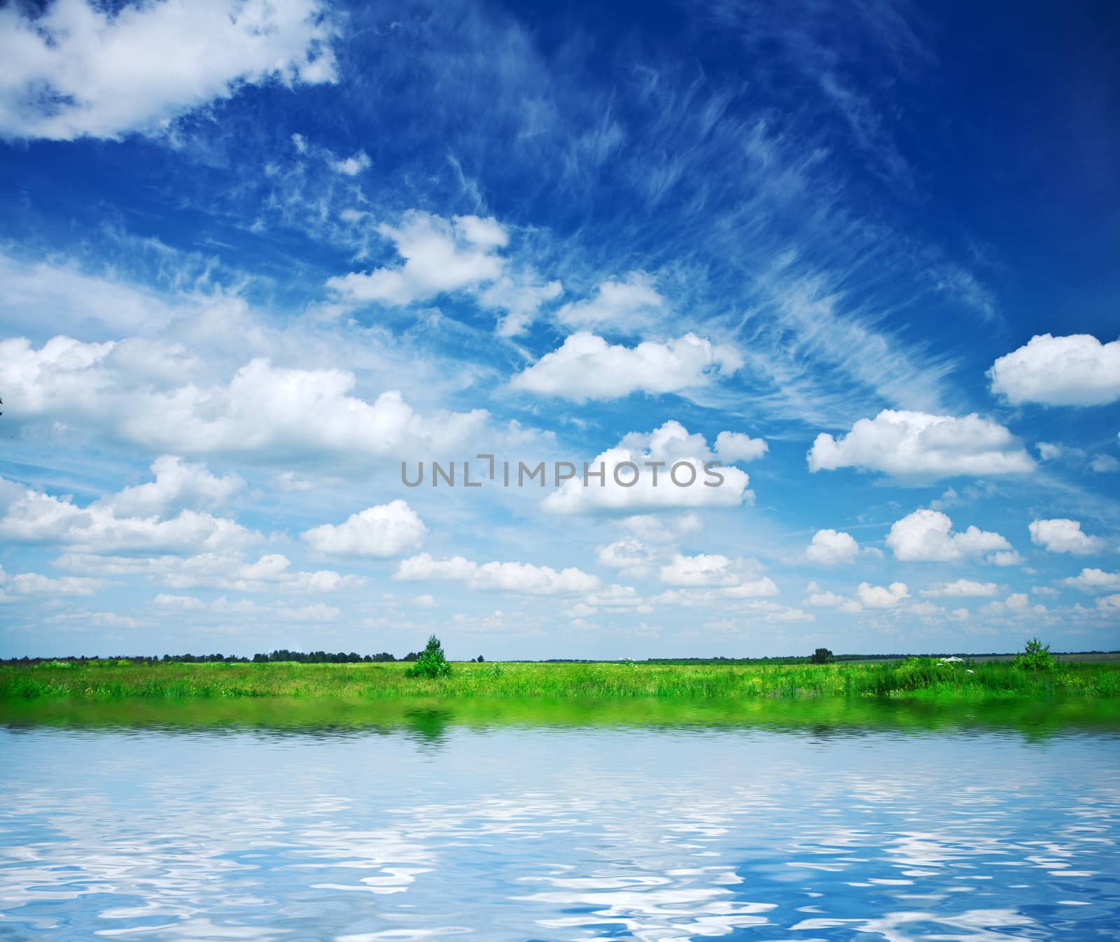 lake on the field