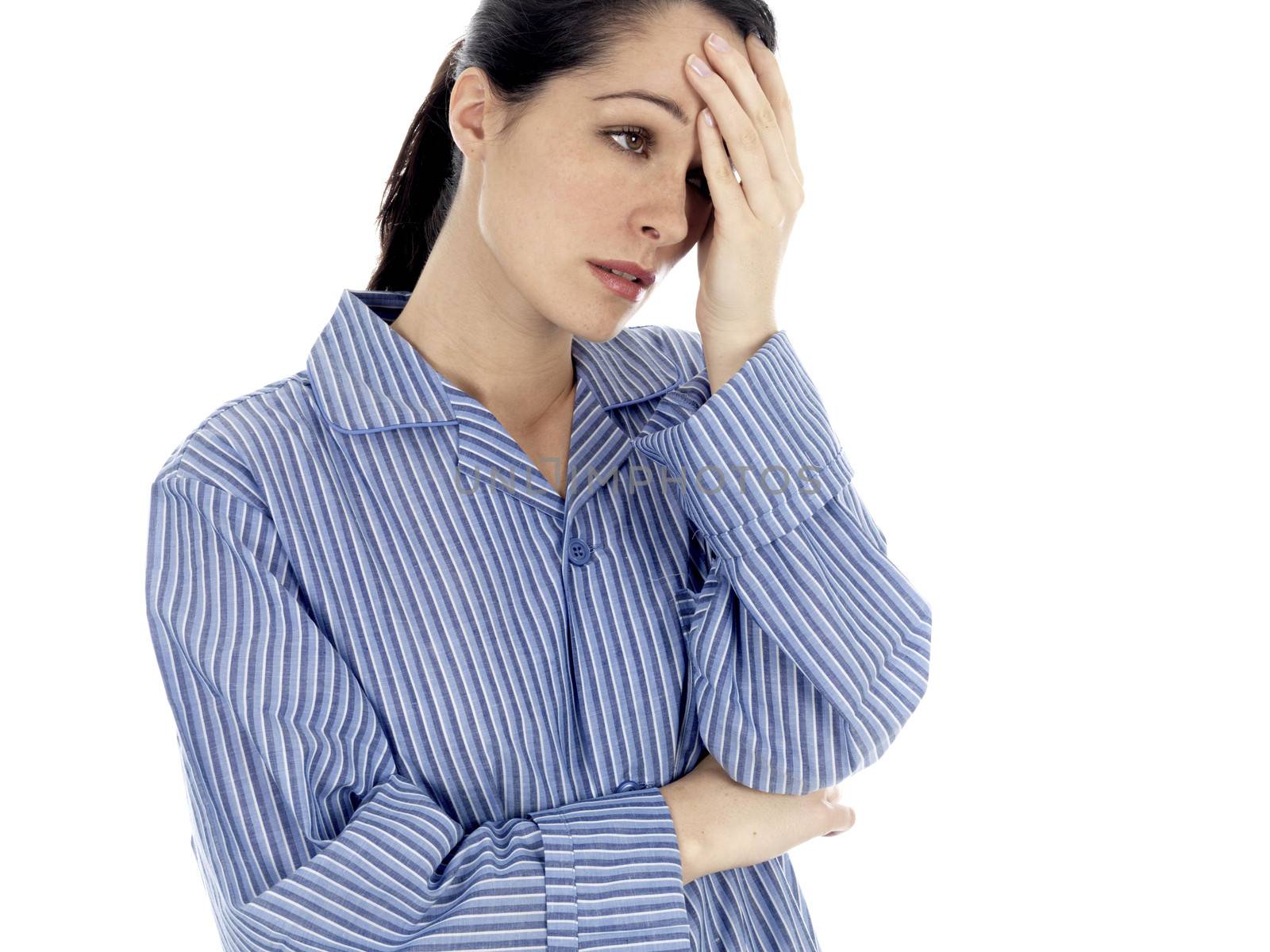 Young Woman With Headache. Model Released