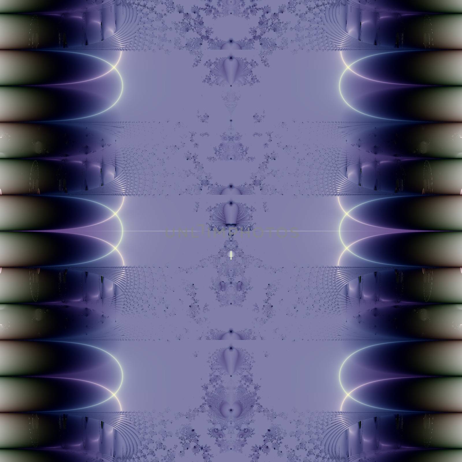 Elegant fractal design, abstract psychedelic art, purple ribbon