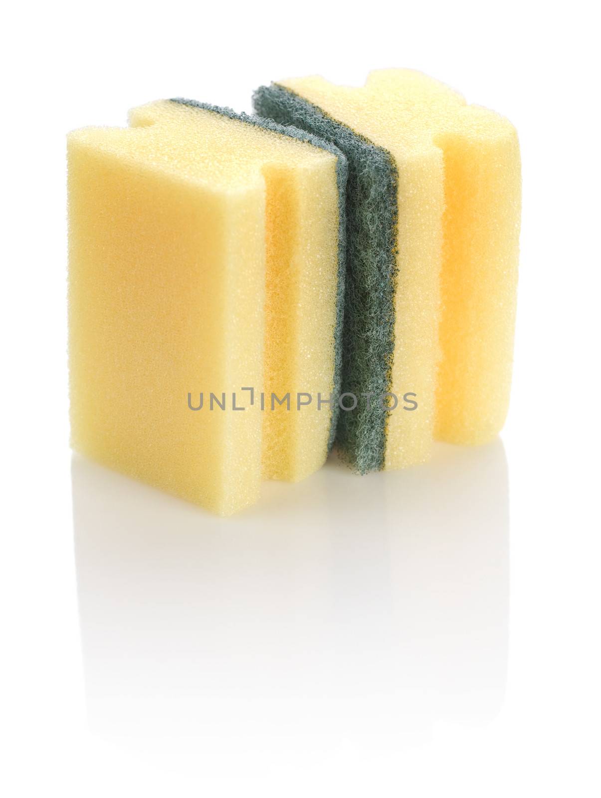 yellow cleaning sponges