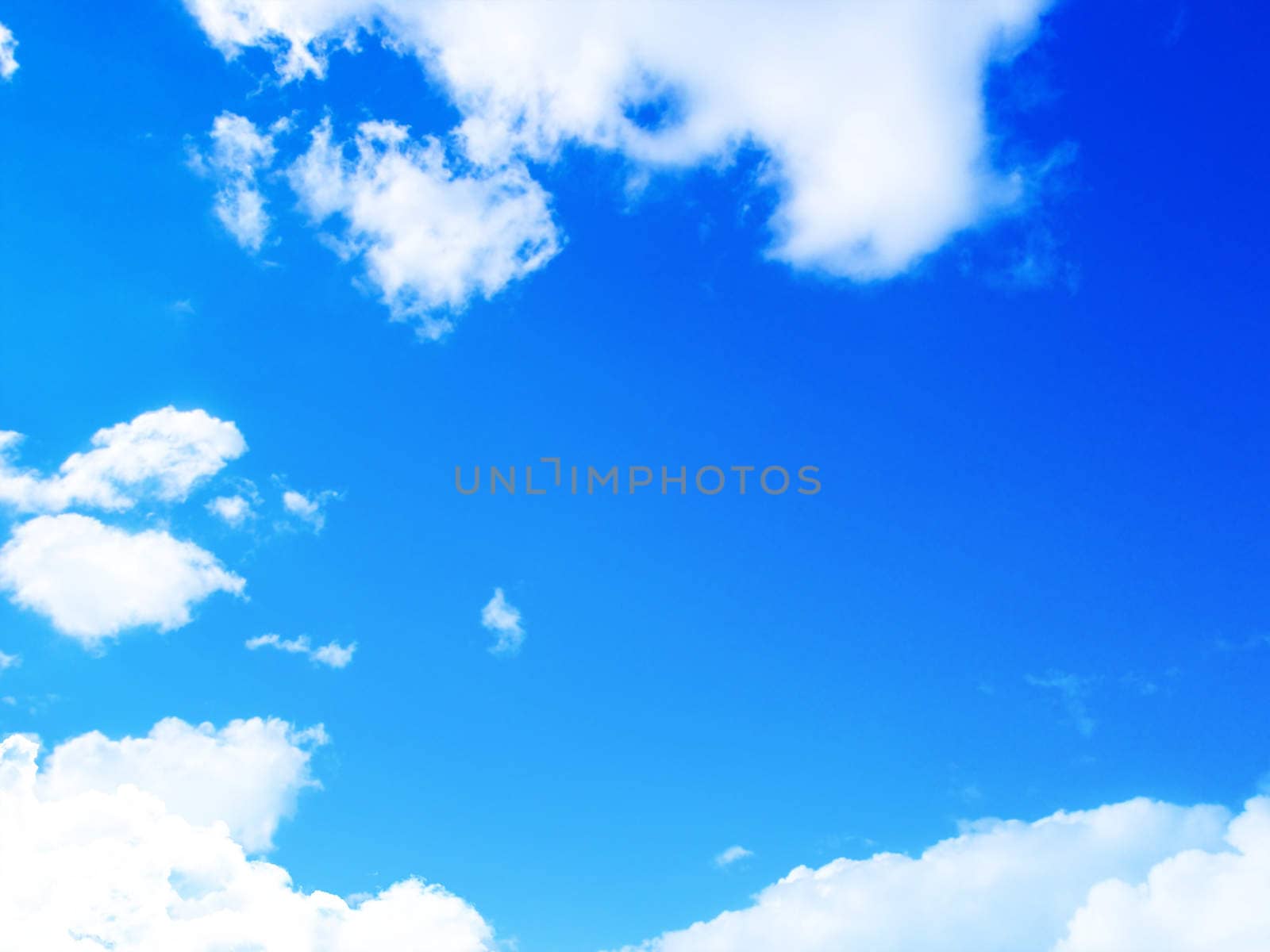blue sky background with tiny clouds